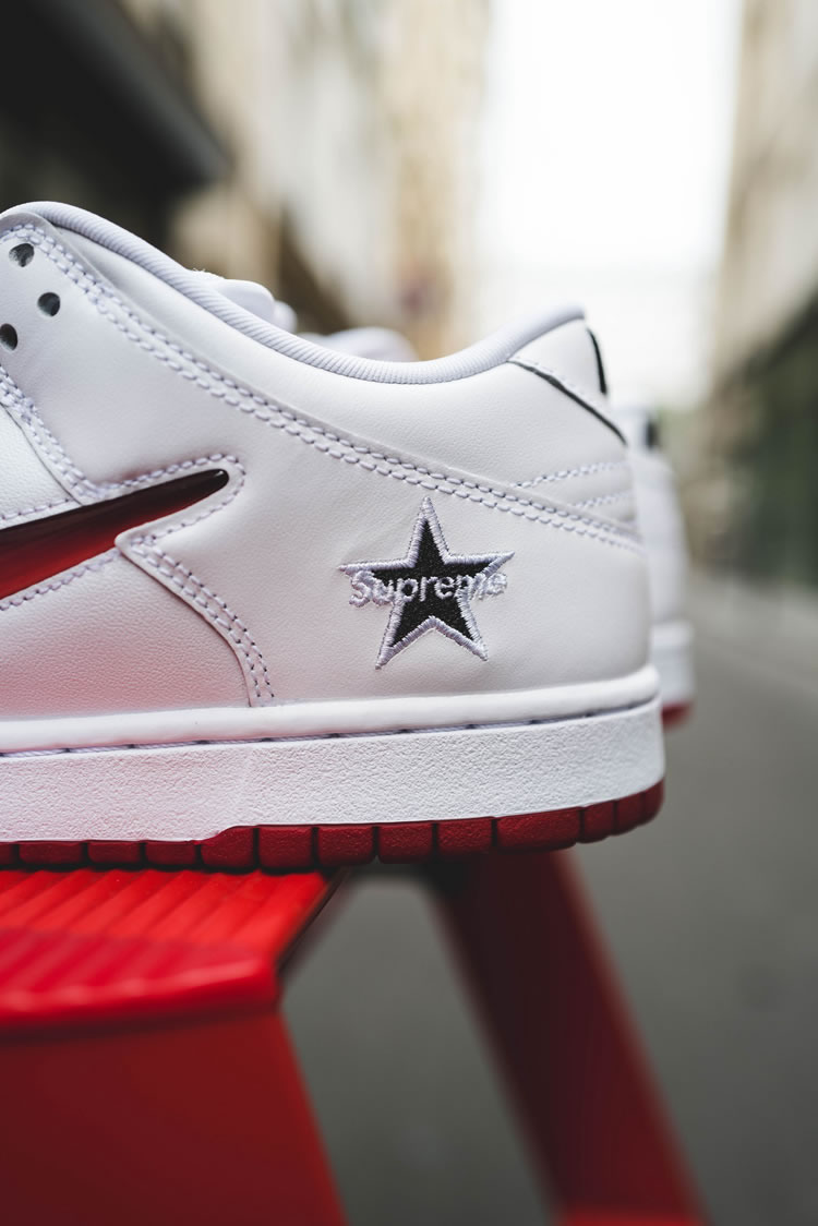 Supreme Nike Sb Dunk Low Red White 2019 Shoes Ck3480 600 (17) - www.newkick.vip