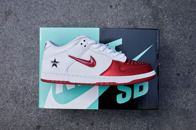 Supreme Nike Sb Dunk Low Red White 2019 Shoes Ck3480 600 (8) - www.newkick.vip