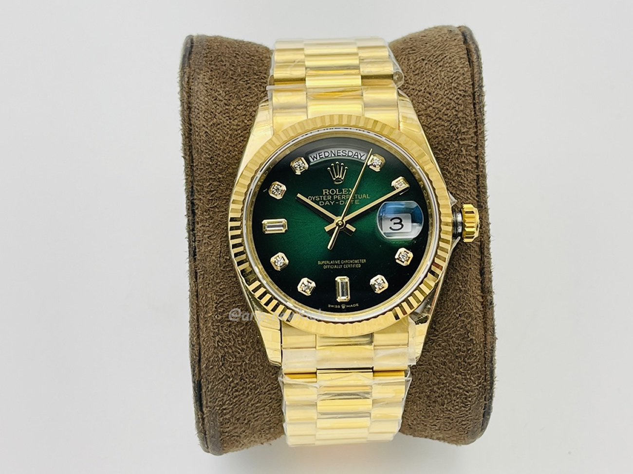 Rolex Day Date Olive Green 128238 0069 (3) - www.newkick.vip