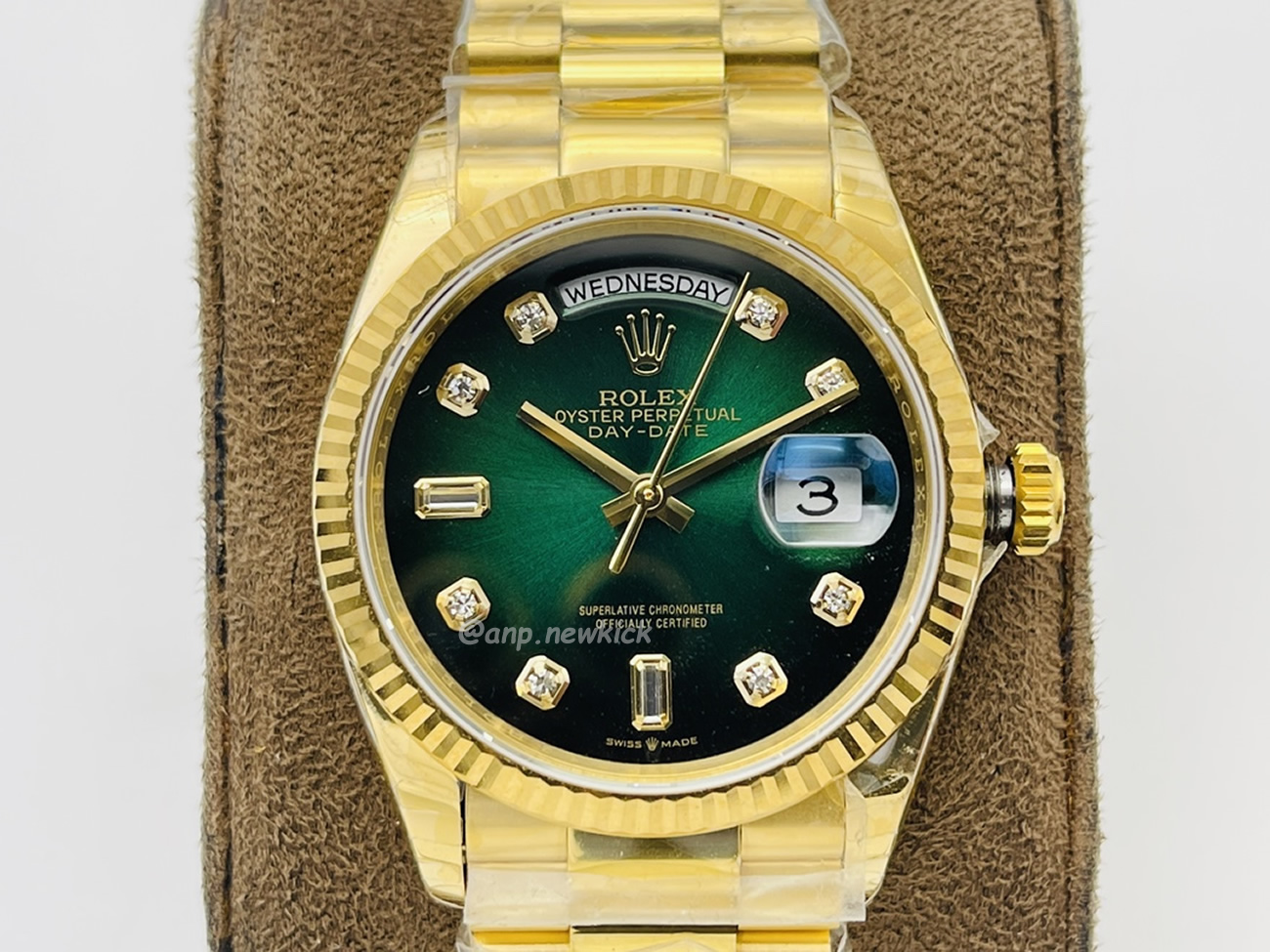 Rolex Day Date Olive Green 128238 0069 (9) - www.newkick.vip