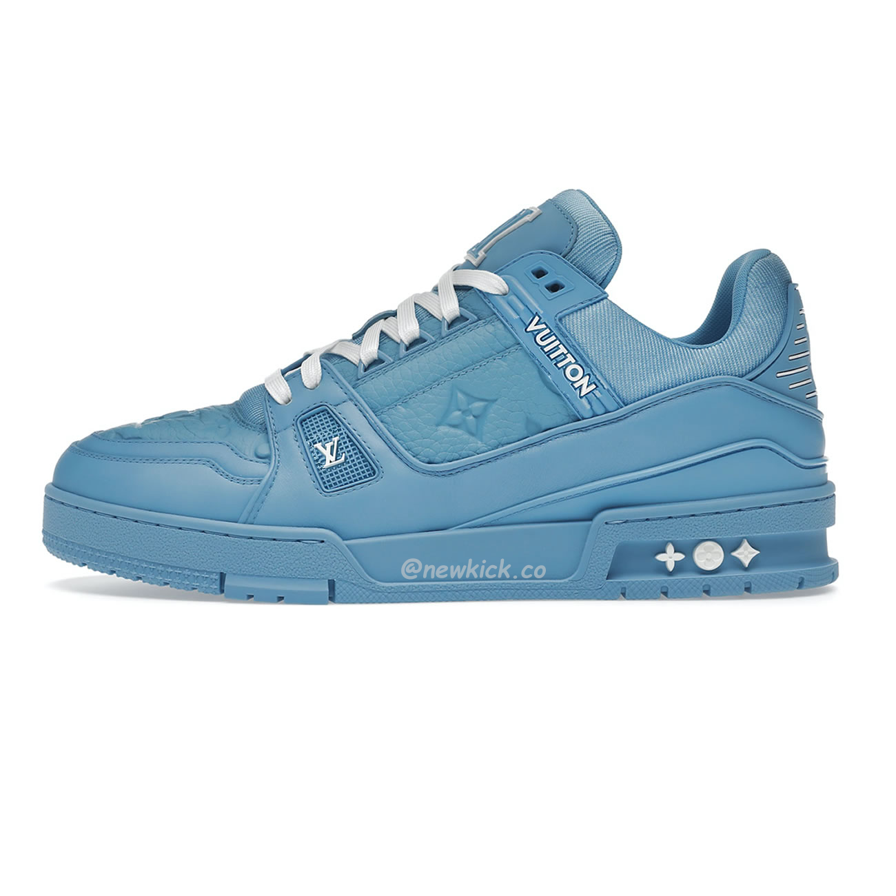 Louis Vuitton Trainer Blue Embossed Monogram (1) - www.newkick.vip