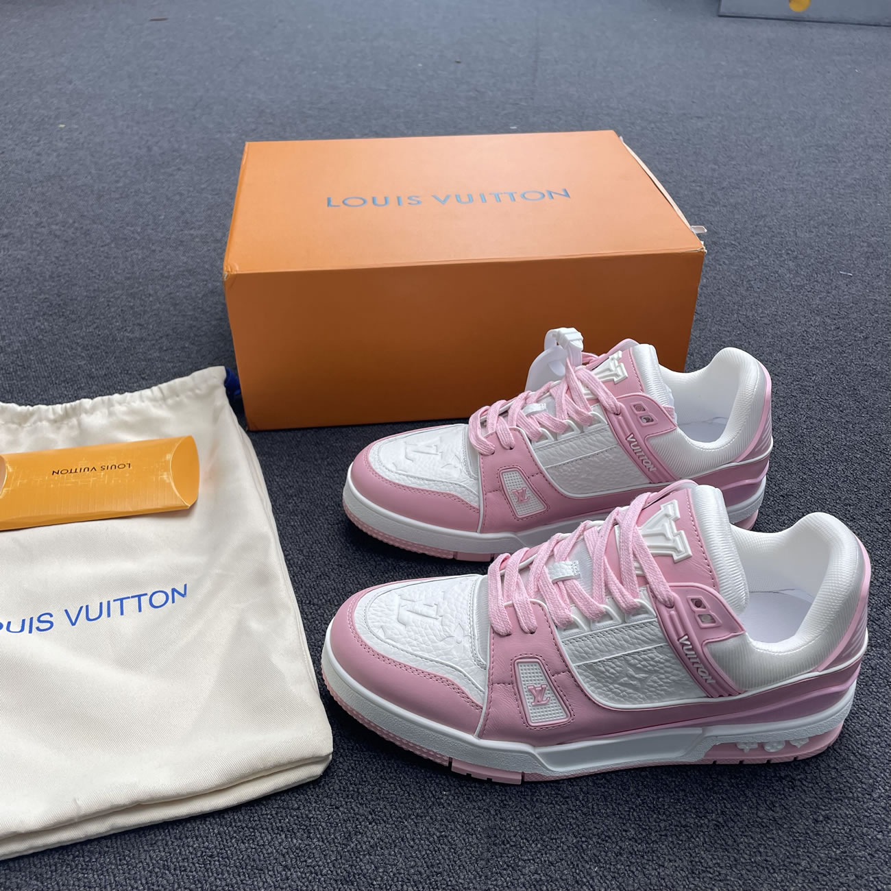 Lv Trainer Vuitton Sneaker Pink 1aa6w3 (4) - www.newkick.vip
