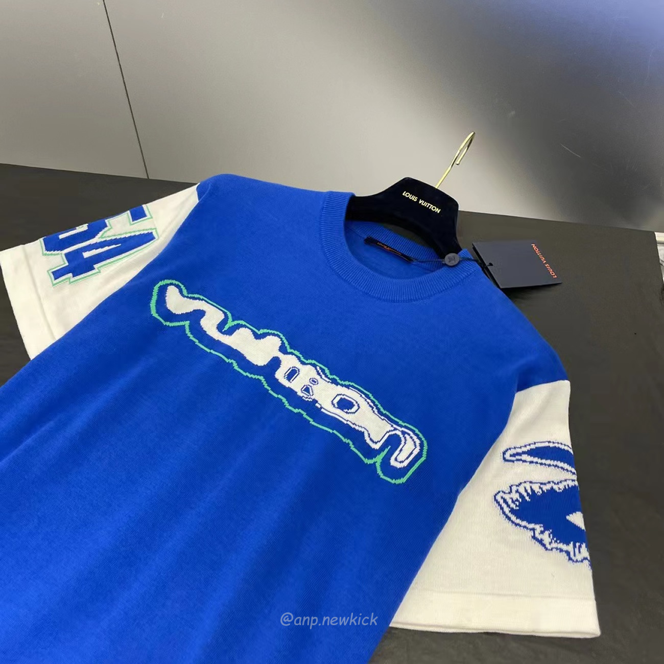 Louis Vuitton Short Sleeved Cotton Intarsia Crewneck 1abxyr (3) - www.newkick.vip