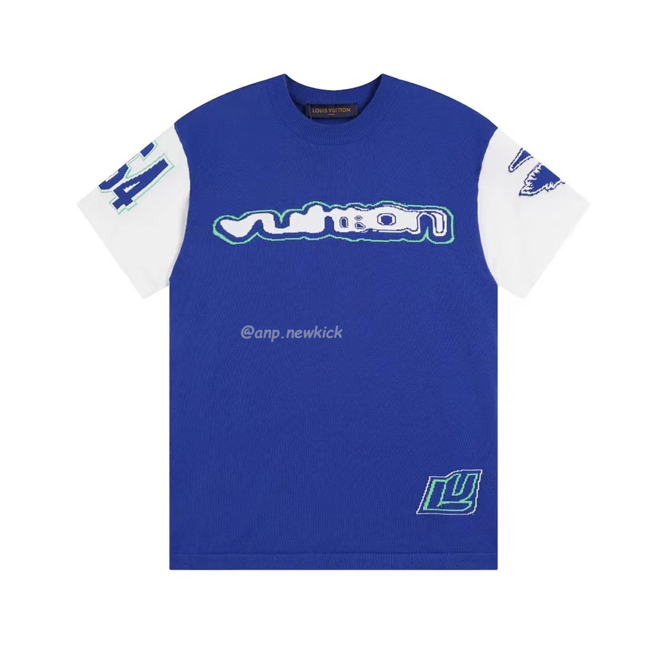 Louis Vuitton Short Sleeved Cotton Intarsia Crewneck 1abxyr (1) - www.newkick.vip