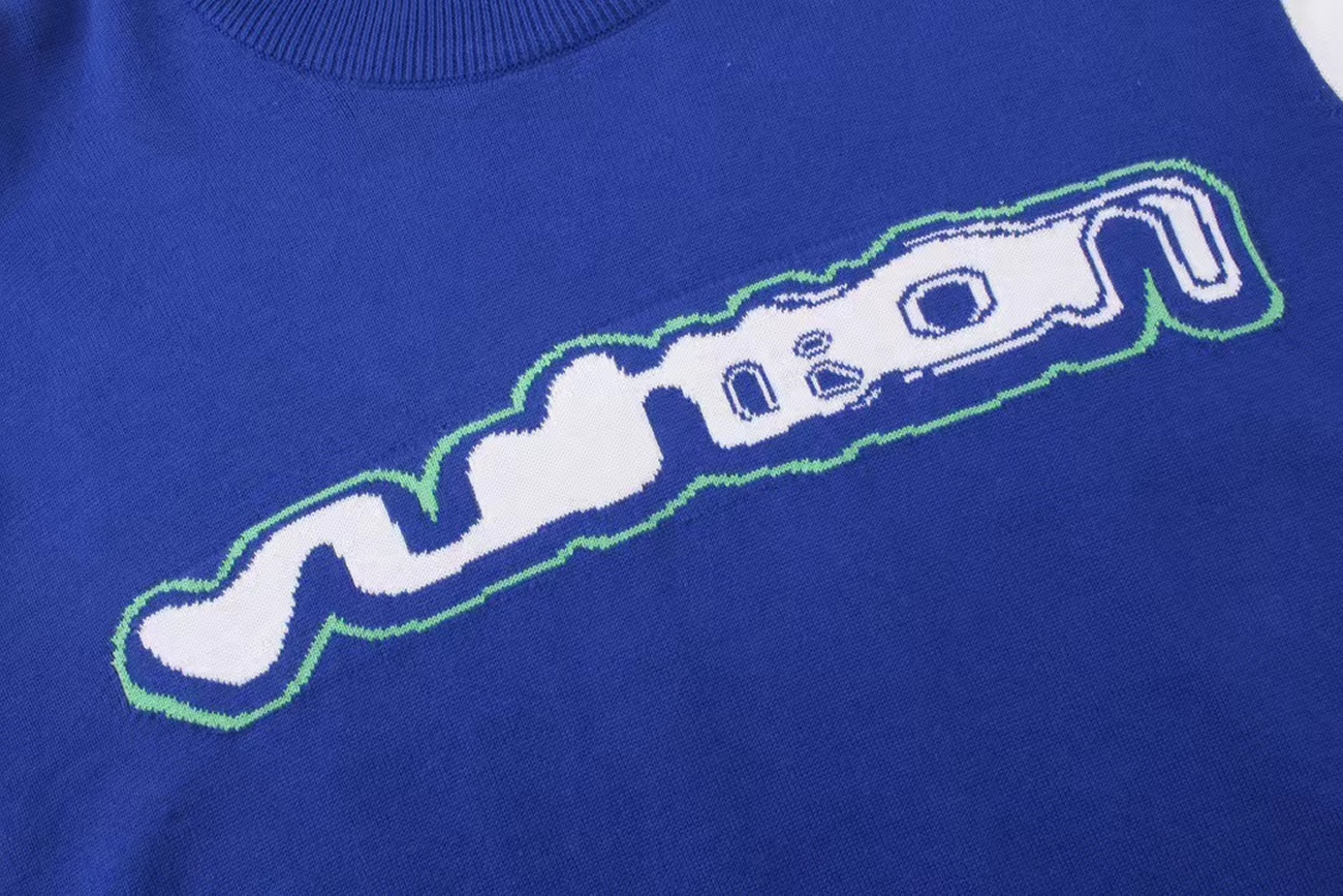 Louis Vuitton Short Sleeved Cotton Intarsia Crewneck 1abxyr (11) - www.newkick.vip