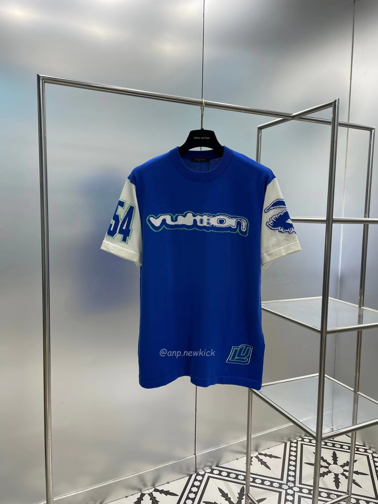 Louis Vuitton Short Sleeved Cotton Intarsia Crewneck 1abxyr (12) - www.newkick.vip