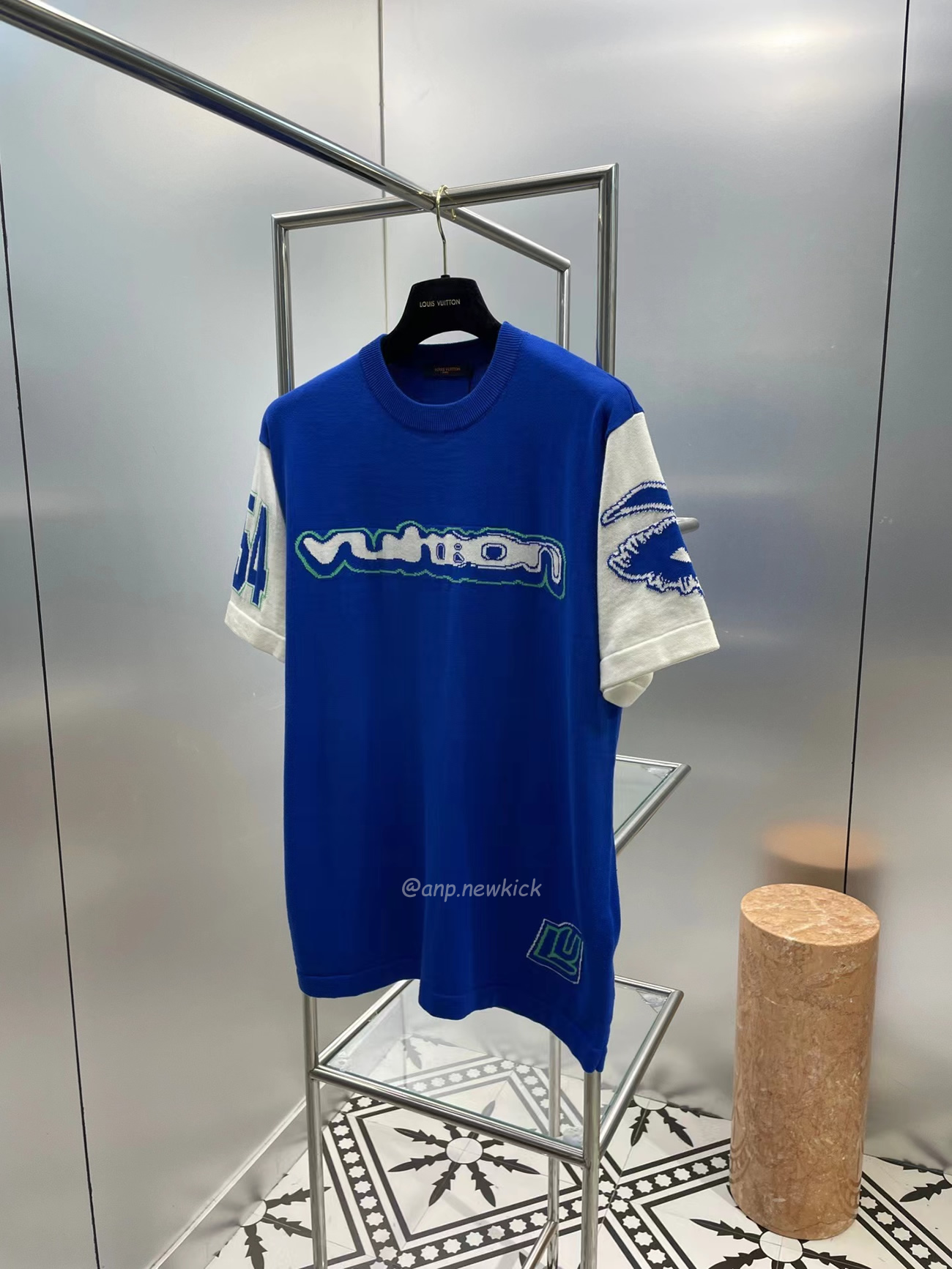 Louis Vuitton Short Sleeved Cotton Intarsia Crewneck 1abxyr (4) - www.newkick.vip