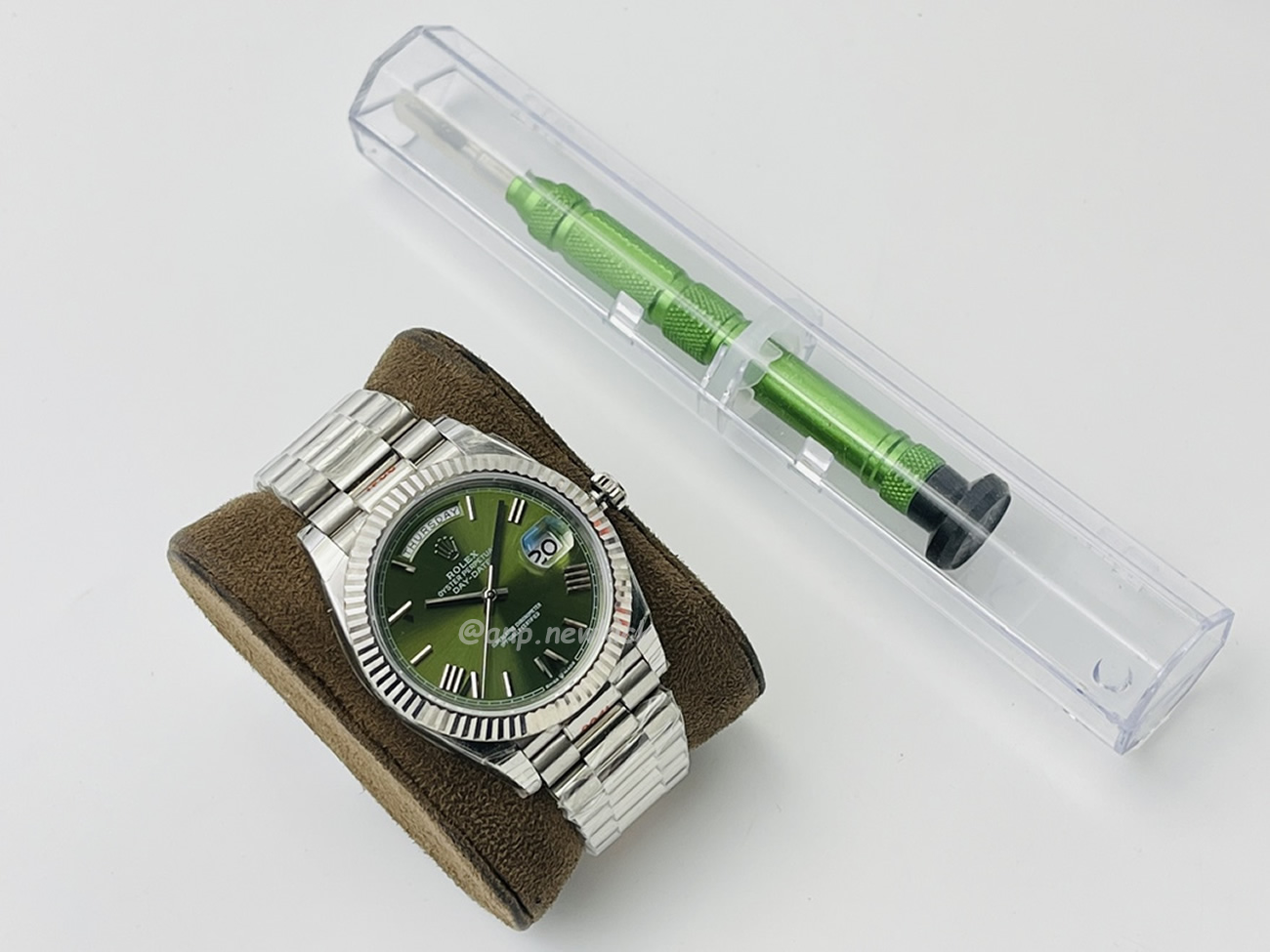 Rolex Day Date Olive Green 228239 0033 (4) - www.newkick.vip