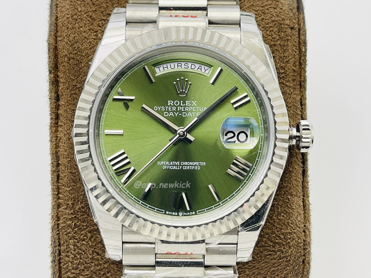 Rolex Day Date Olive Green 228239 0033 (6) - www.newkick.vip