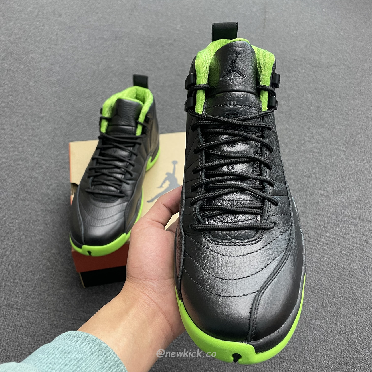 Air Jordan 12 Retro Black Green 280days Of Flight (1) - www.newkick.vip