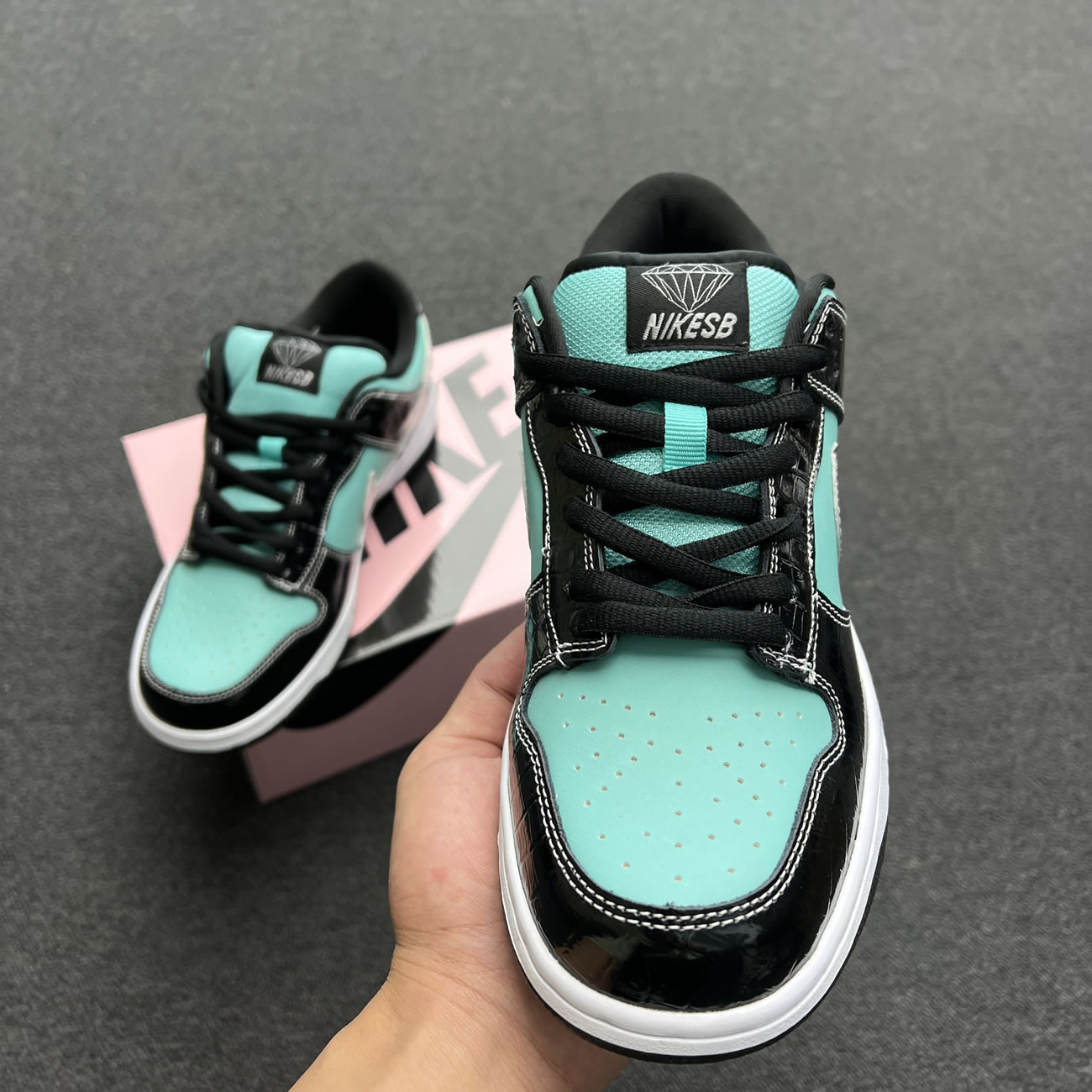 Nike Sb Dunk Low Diamond Supply Co. Aqua Blue 304292 402 (8) - www.newkick.vip