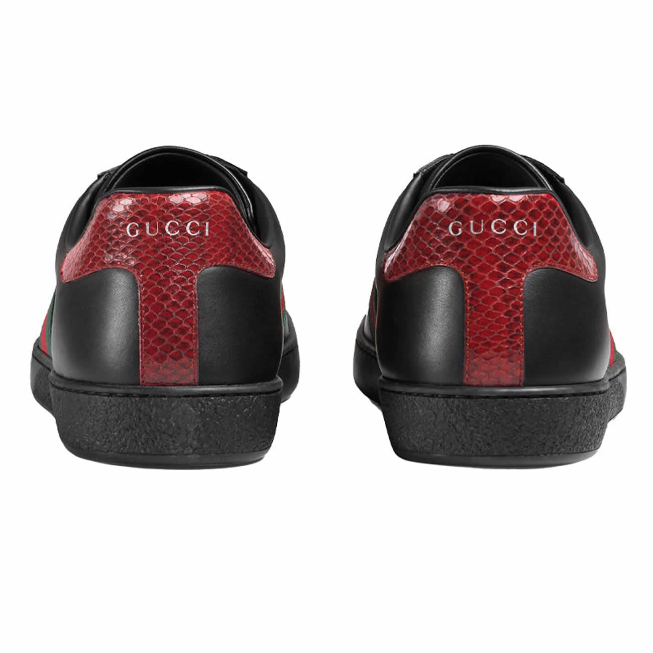 Gucci Ace Leather Black 386750 02jr0 1078 (5) - www.newkick.vip