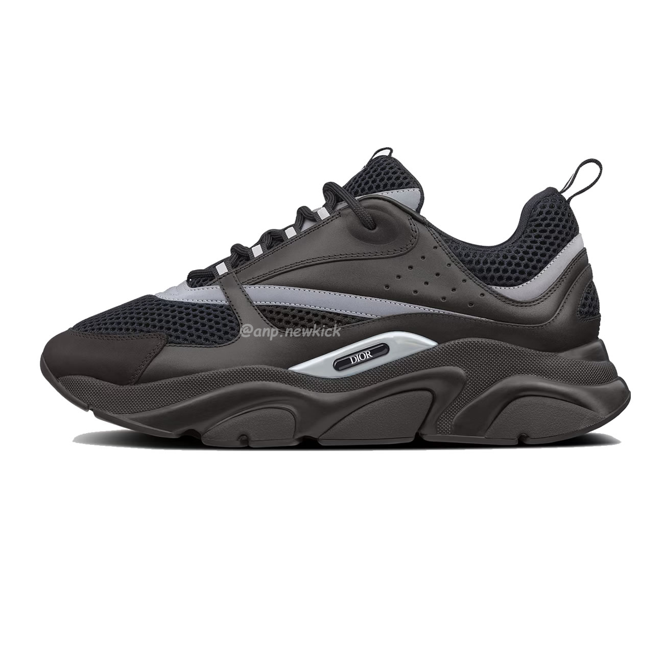 Dior B22 Sneaker Black Technical Mesh And Smooth Calfskin (1) - www.newkick.vip