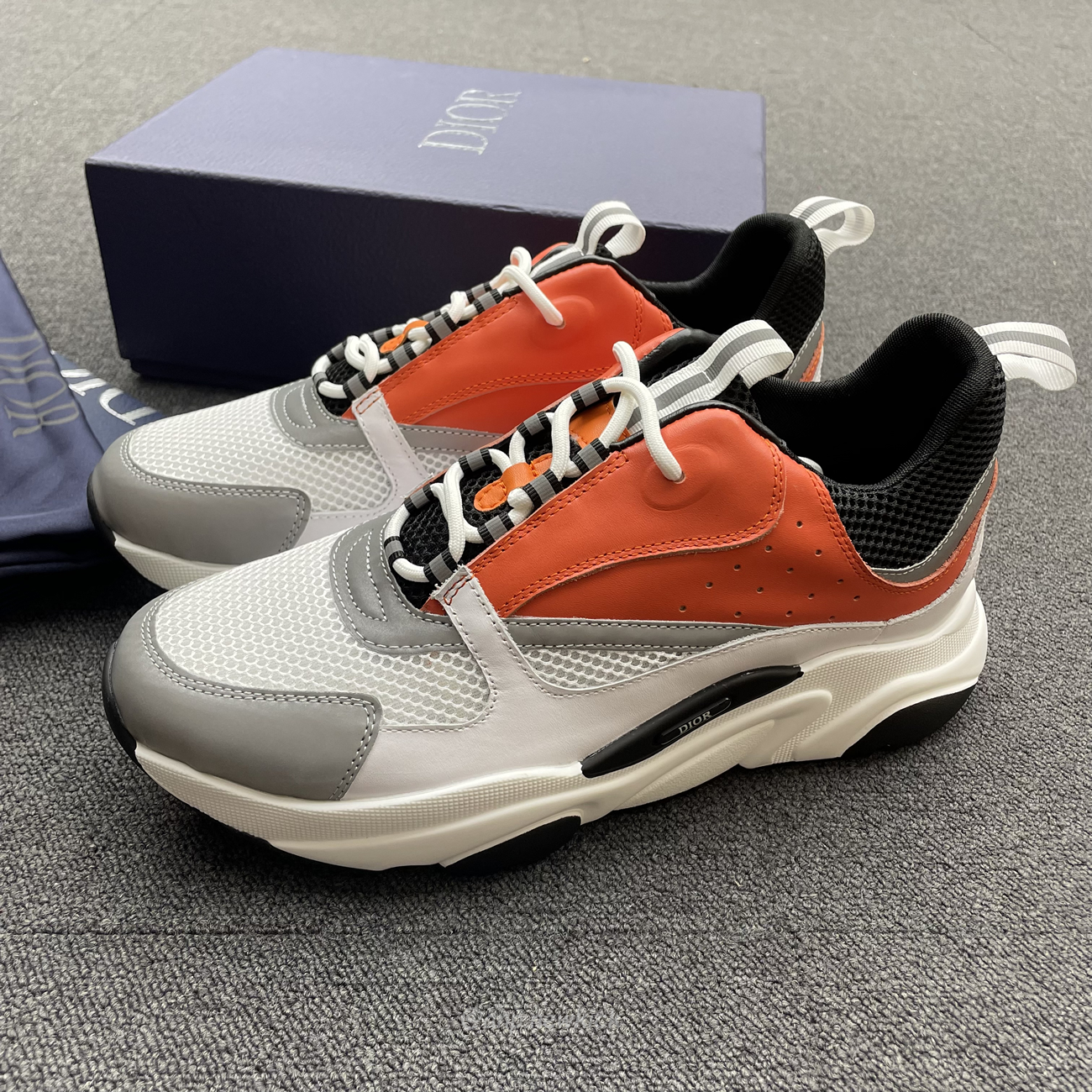 Dior B22 Orange White 3sn231yxx H369 (8) - www.newkick.vip