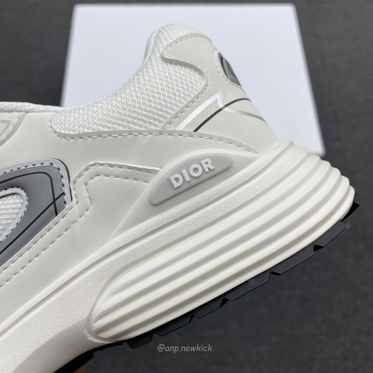 Dior B30 Microfiber Mesh White Grey 3sn279zndh000 (9) - www.newkick.vip
