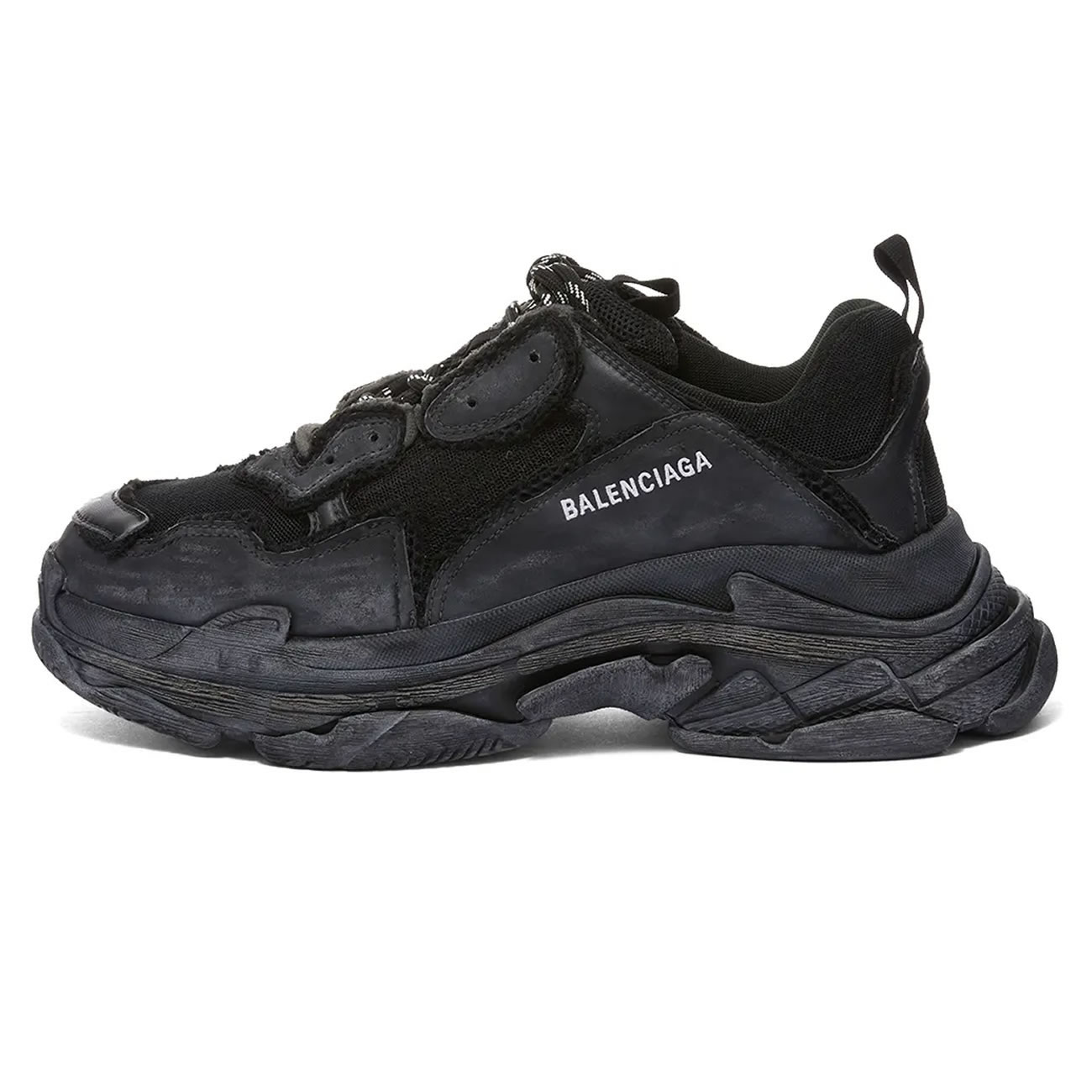 Balenciaga Triple S Triple Black 2018 Reissue Pre Distressed 512176 W09o1 1000 (8) - www.newkick.vip Balenciaga Triple S Triple Black 2018 Reissue Pre Distressed 512176 W09o1 1000 (8) - www.newkick.vip