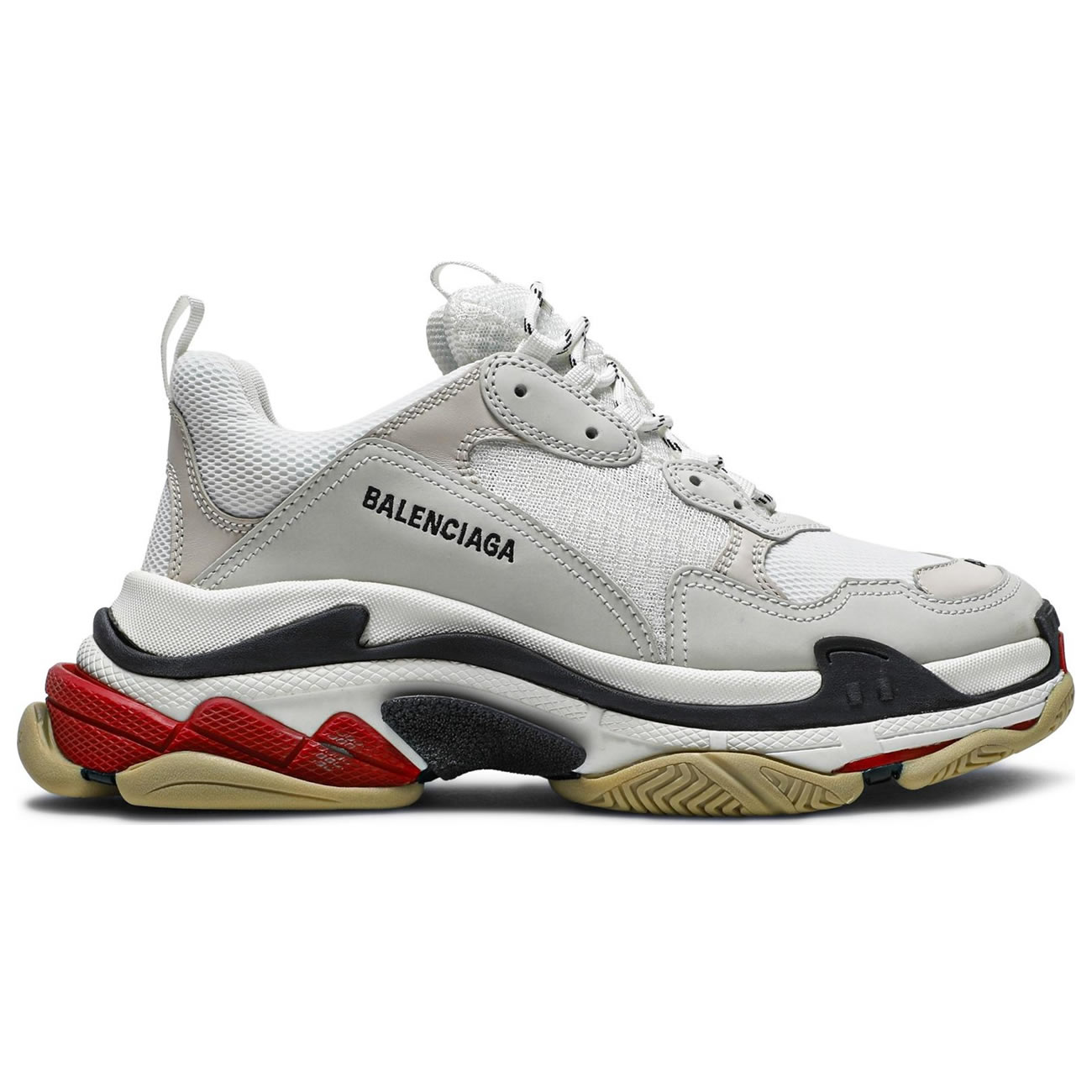 Balenciaga Triple S White Black Red 533882w09e19000 (5) - www.newkick.vip