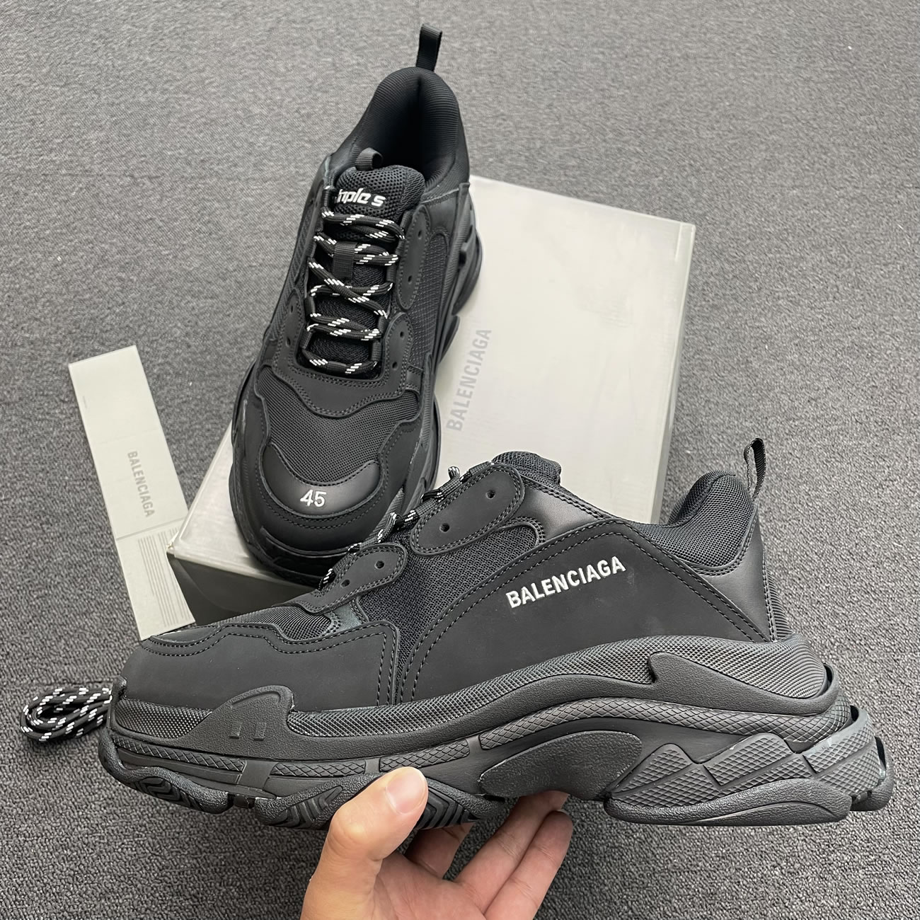 Balenciaga Triple S Black W 541624w09011000 (11) - www.newkick.vip