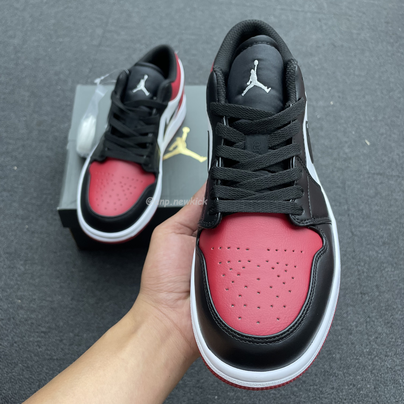 Air Jordan 1 Low Bred Toe 553558 612 (10) - www.newkick.vip