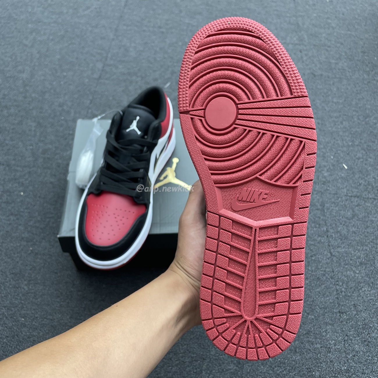 Air Jordan 1 Low Bred Toe 553558 612 (6) - www.newkick.vip