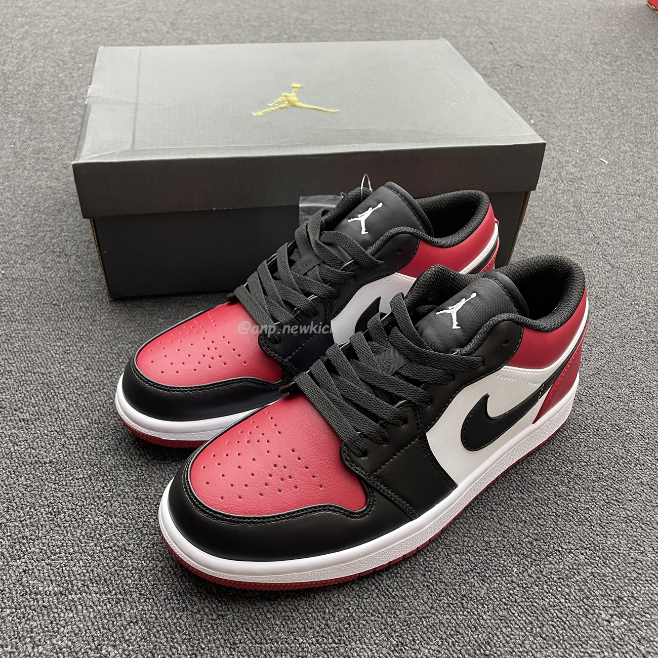 Air Jordan 1 Low Bred Toe 553558 612 (7) - www.newkick.vip