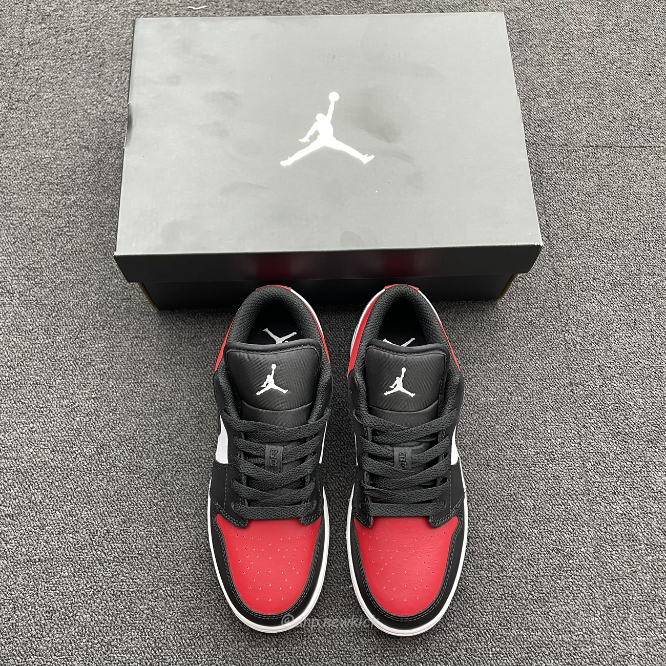 Air Jordan 1 Low Bred Toe Gs 553560 612 (14) - www.newkick.vip