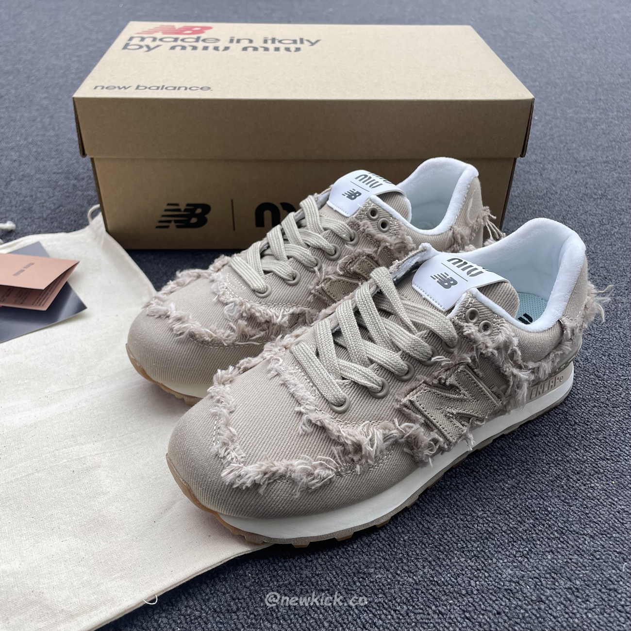 New Balance 574 Miu Miu Denim Colonial Beige (4) - www.newkick.vip