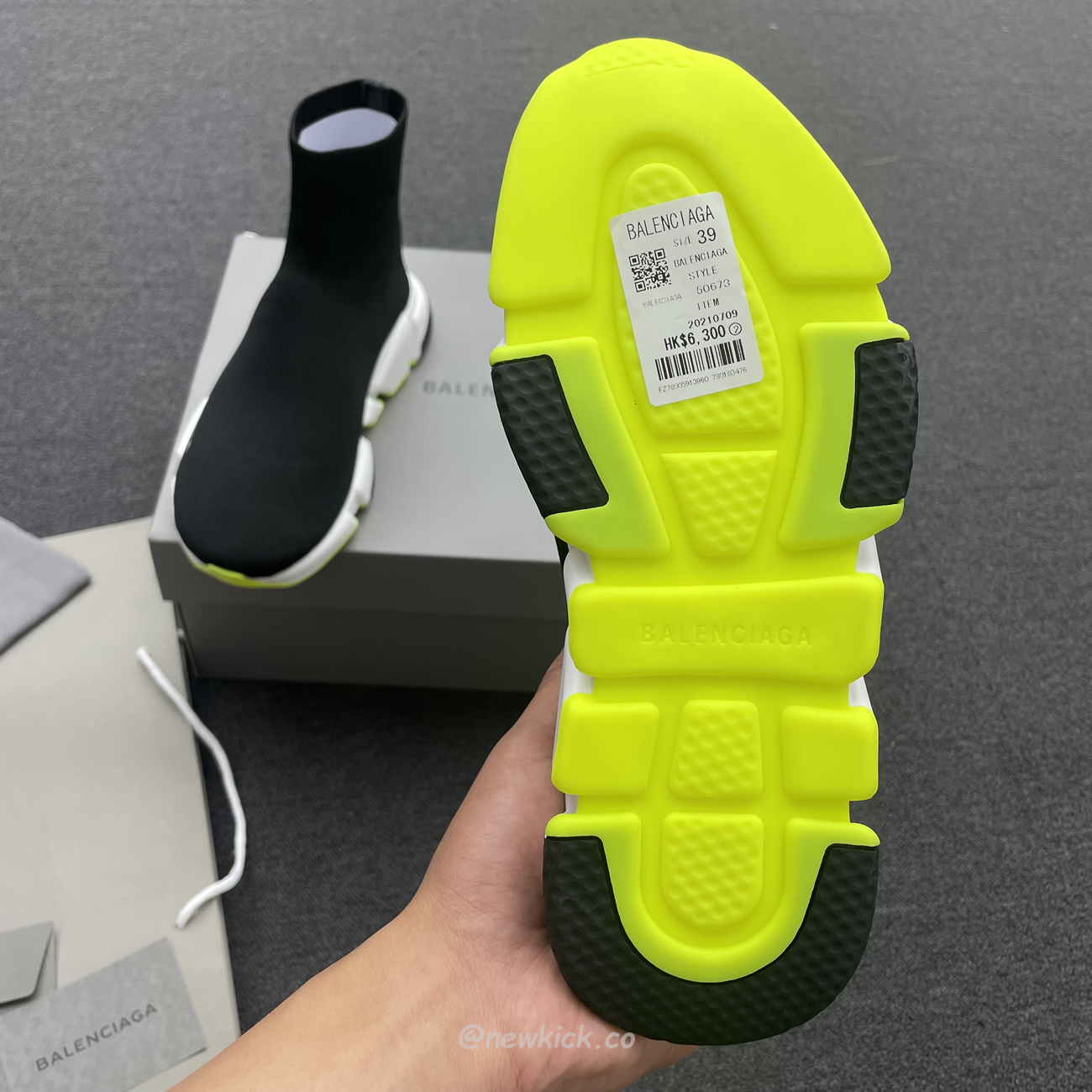 Balenciaga Speed Trainer Black Yellow 587280w17041016 (10) - www.newkick.vip