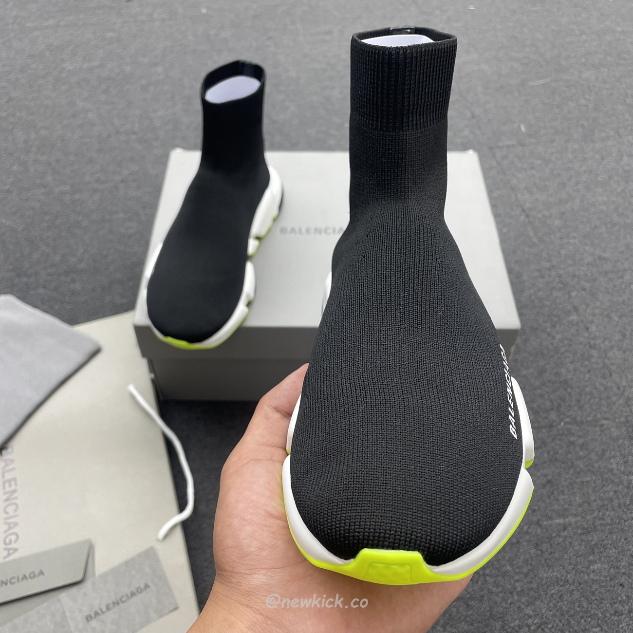 Balenciaga Speed Trainer Black Yellow 587280w17041016 (12) - www.newkick.vip