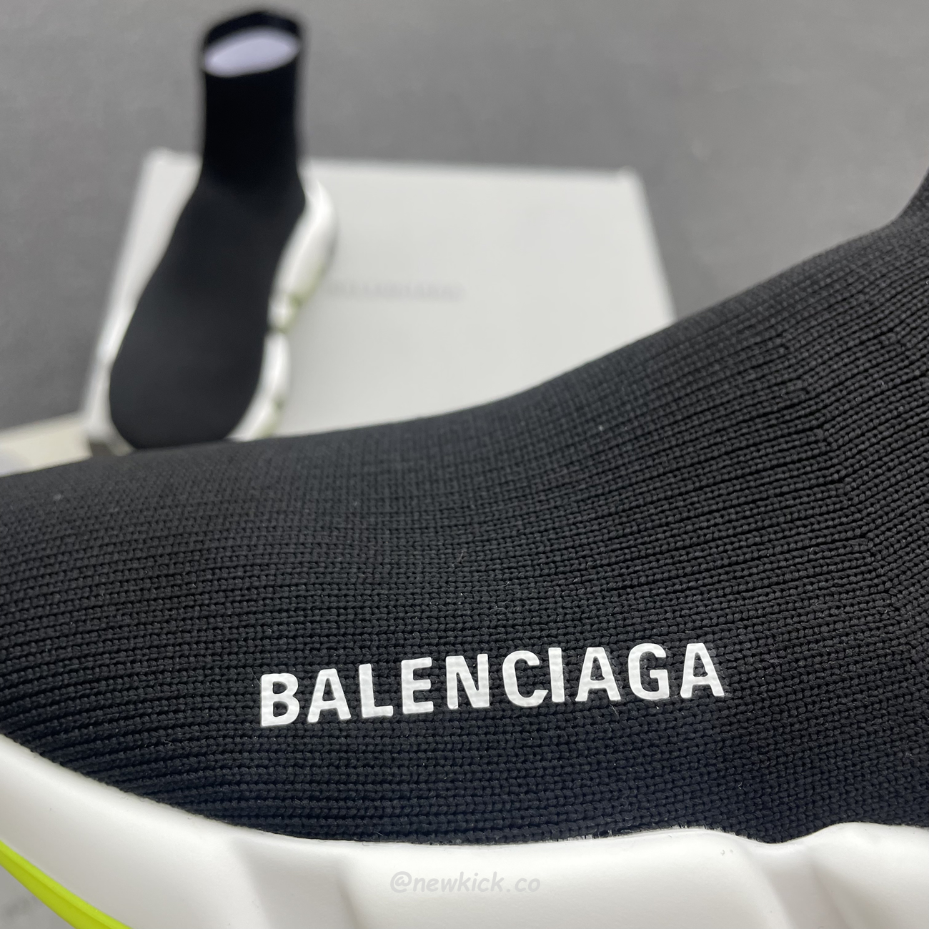 Balenciaga Speed Trainer Black Yellow 587280w17041016 (5) - www.newkick.vip