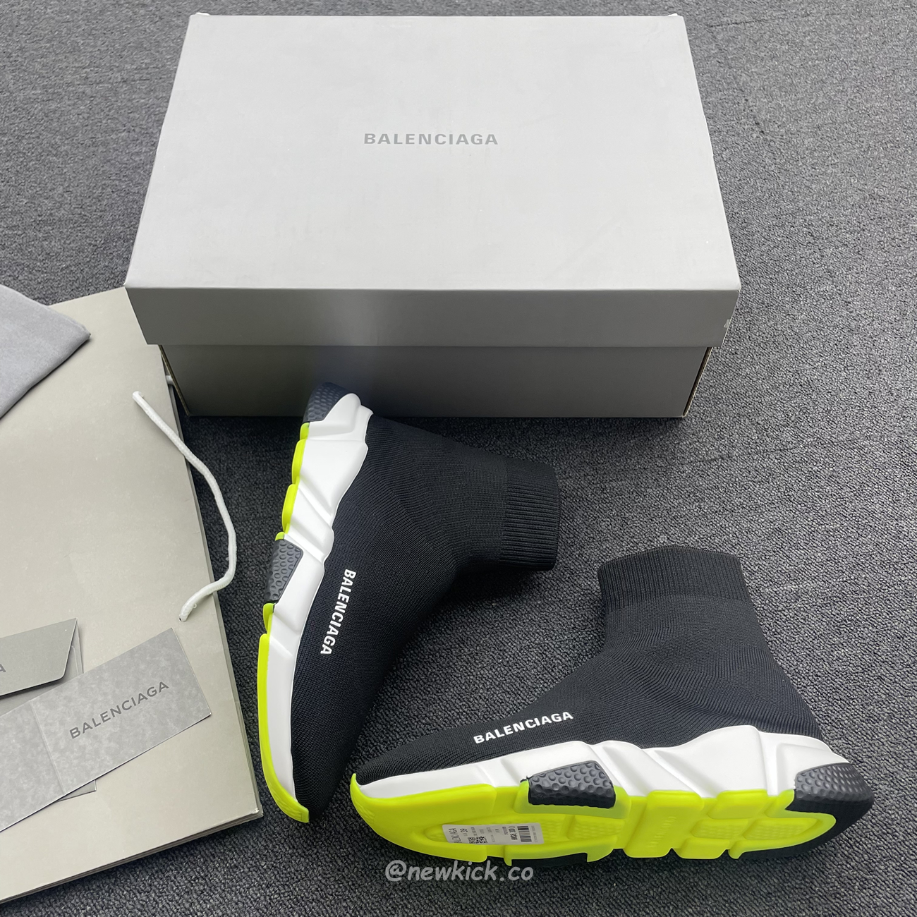 Balenciaga Speed Trainer Black Yellow 587280w17041016 (7) - www.newkick.vip