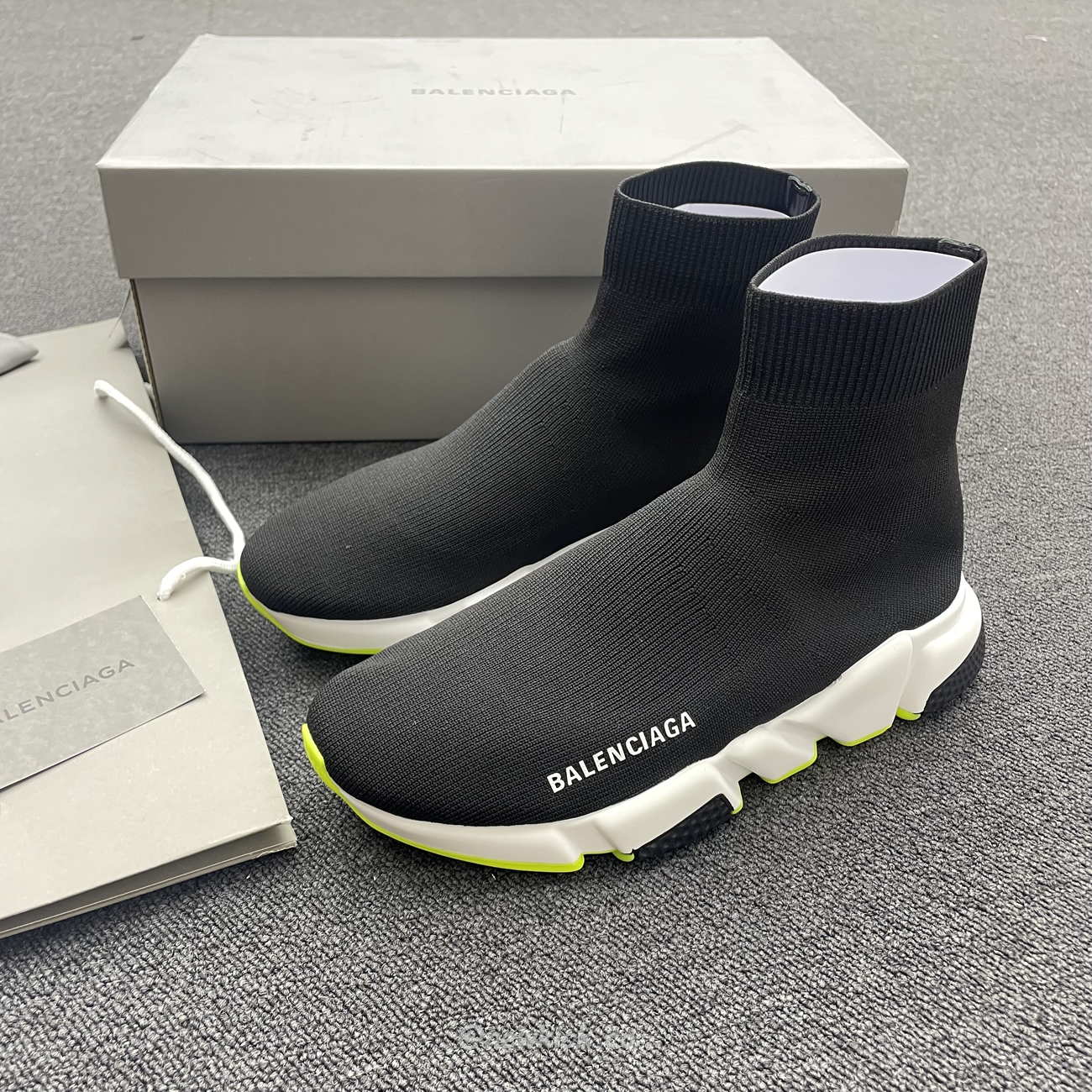 Balenciaga Speed Trainer Black Yellow 587280w17041016 (9) - www.newkick.vip