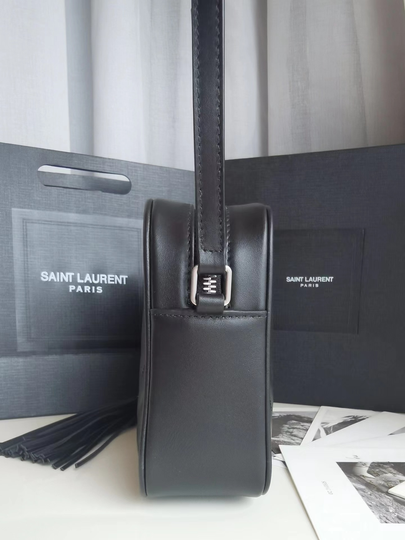 Saint Laurent Lou Crossbody Bag Quilted Black 612544dv7041242 (2) - www.newkick.vip