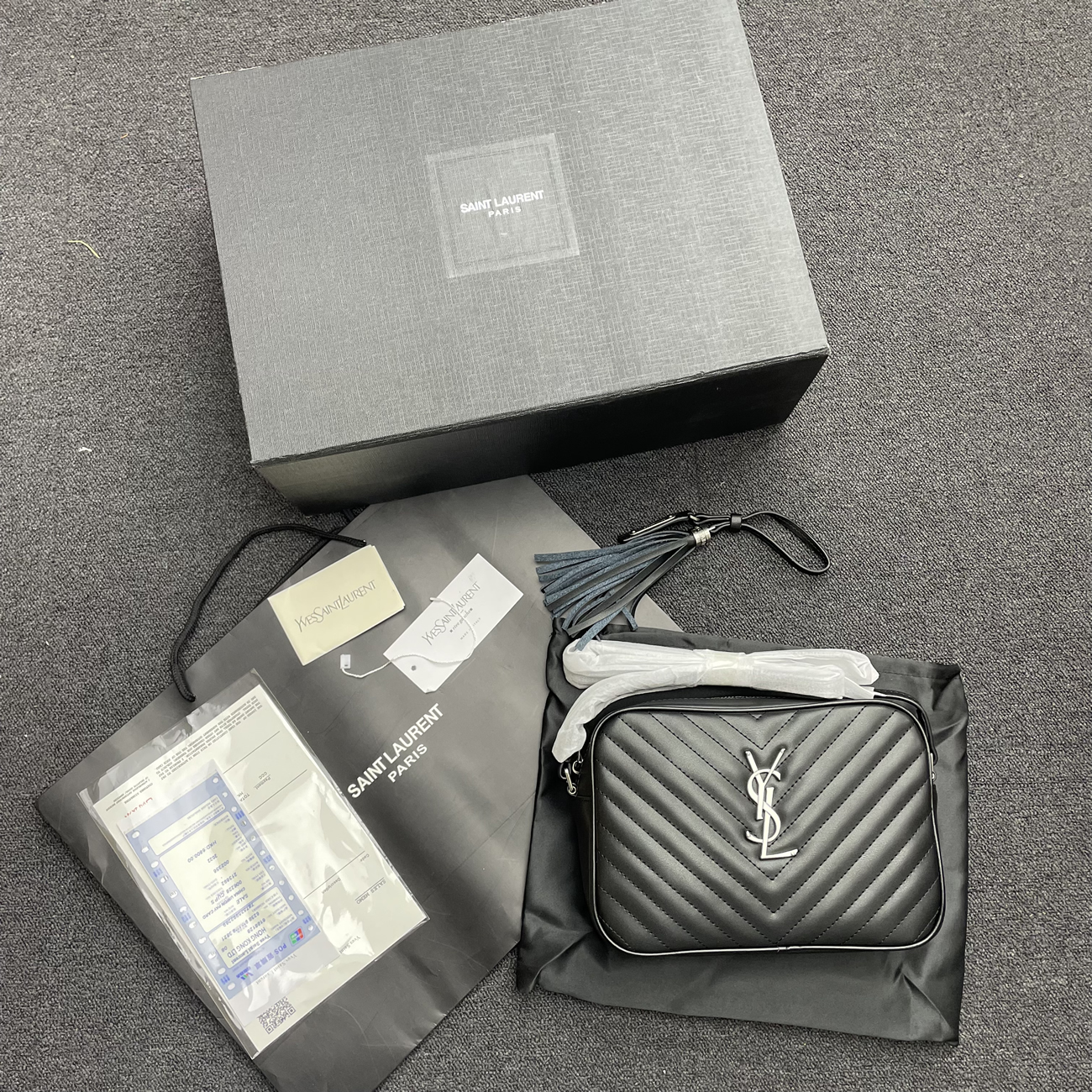 Saint Laurent Lou Crossbody Bag Quilted Black 612544dv7041242 (6) - www.newkick.vip