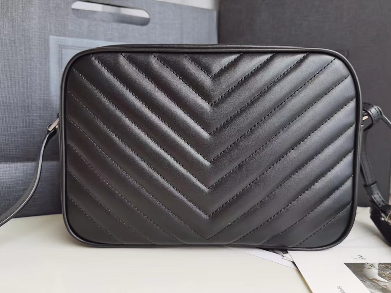 Saint Laurent Lou Crossbody Bag Quilted Black 612544dv7041242 (7) - www.newkick.vip