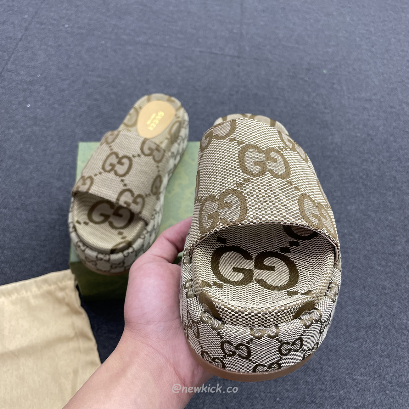 Gucci Angelina Platform 55 Mm Sandal Greybetis Mlamour Canberra 623212 Uko00 2580 (10) - www.newkick.vip