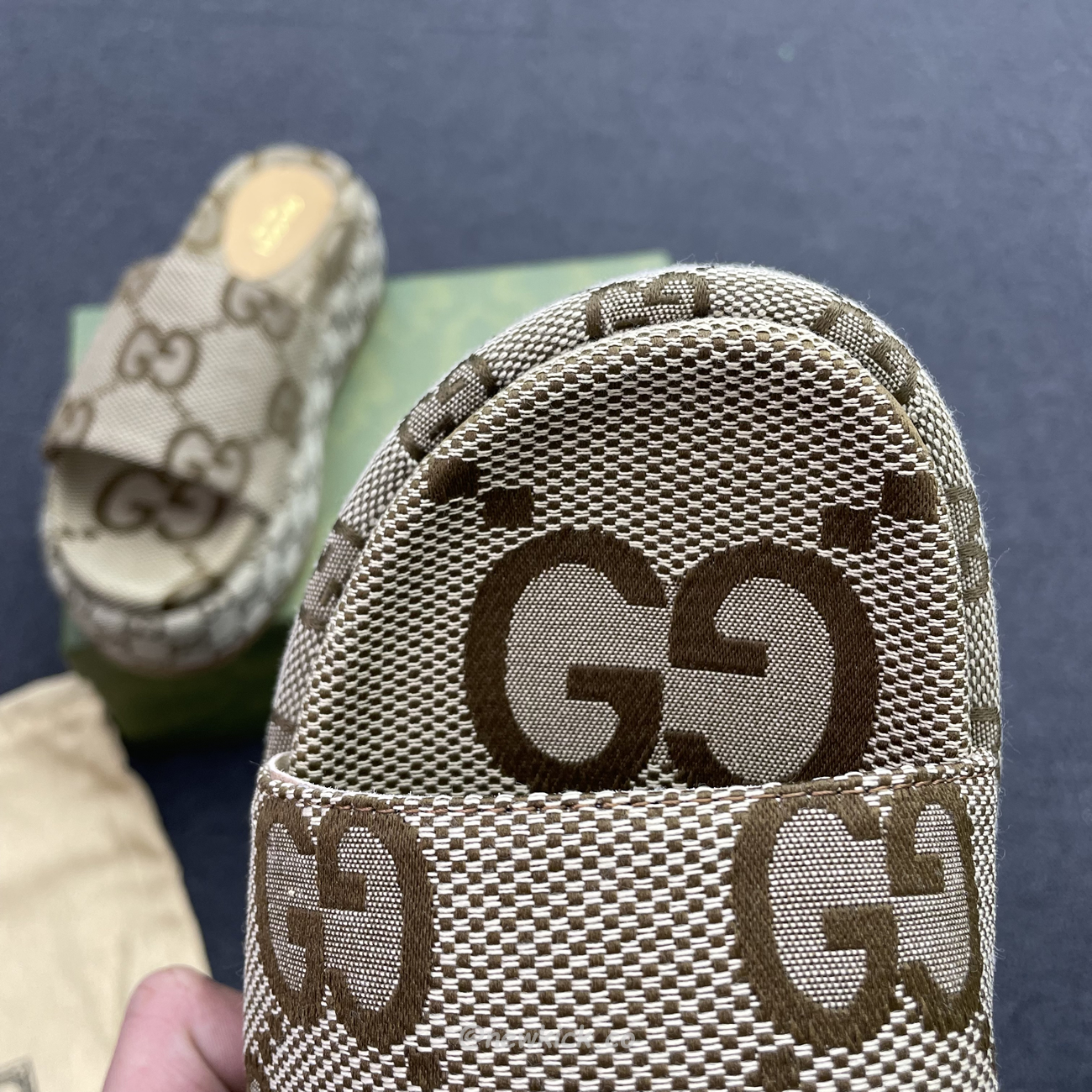 Gucci Angelina Platform 55 Mm Sandal Greybetis Mlamour Canberra 623212 Uko00 2580 (9) - www.newkick.vip