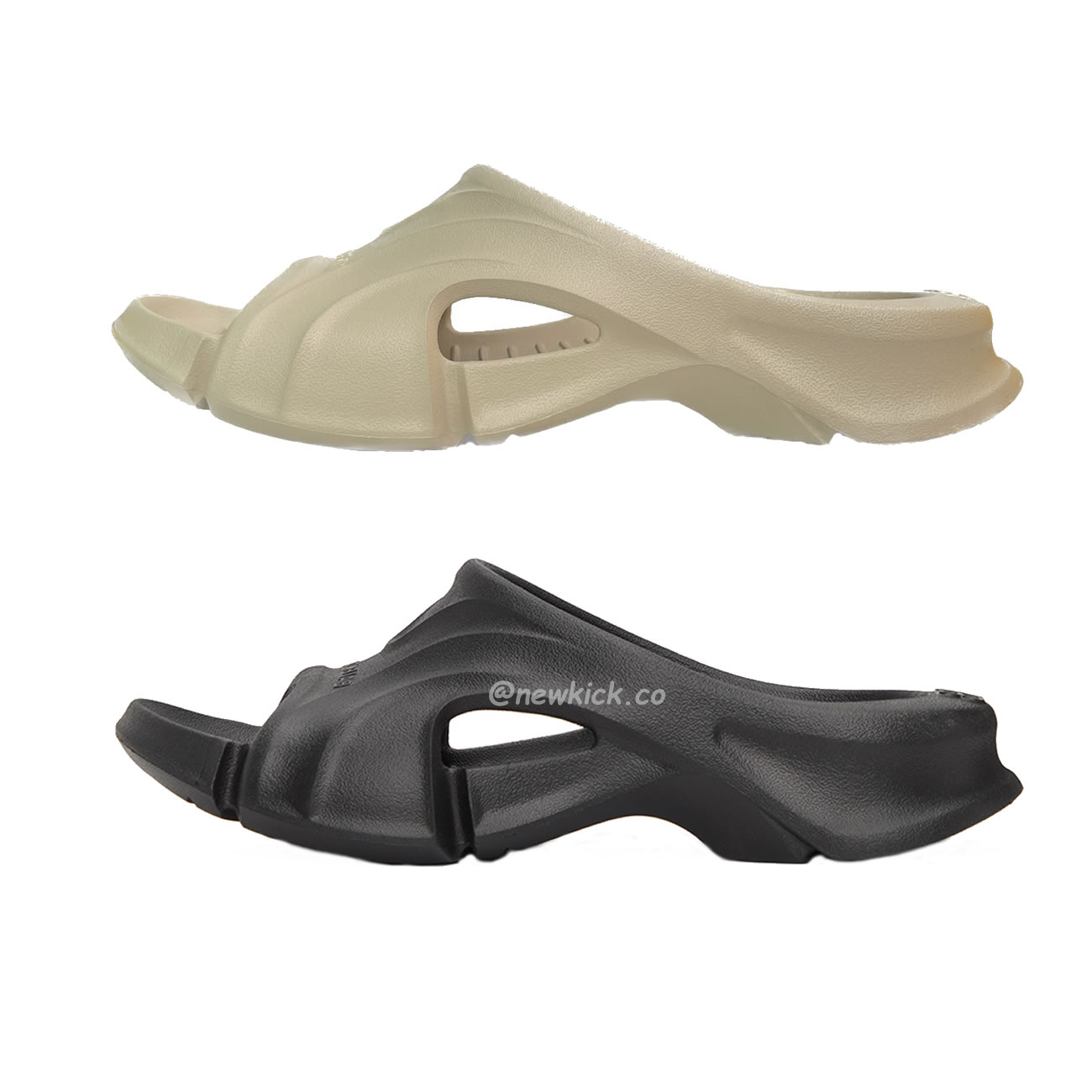 Balenciaga Mold Slide Sandal Black Beige 653874w3ce21000 (1) - www.newkick.vip Balenciaga Mold Slide Sandal Black Beige 653874w3ce21000 (1) - www.newkick.vip
