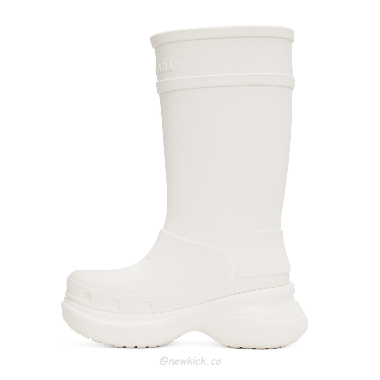 Balenciaga X Crocs Boot Black White Green Bright Pink Beige Rubber 677388w1s8e1000 (21) - www.newkick.vip