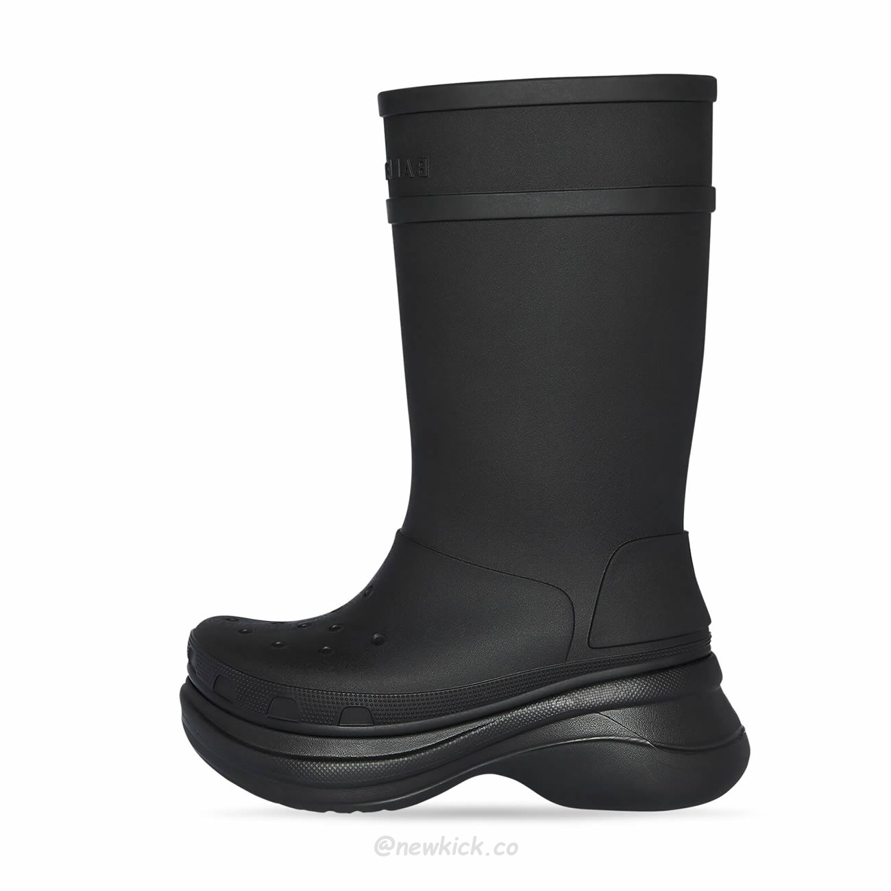 Balenciaga X Crocs Boot Black White Green Bright Pink Beige Rubber 677388w1s8e1000 (28) - www.newkick.vip