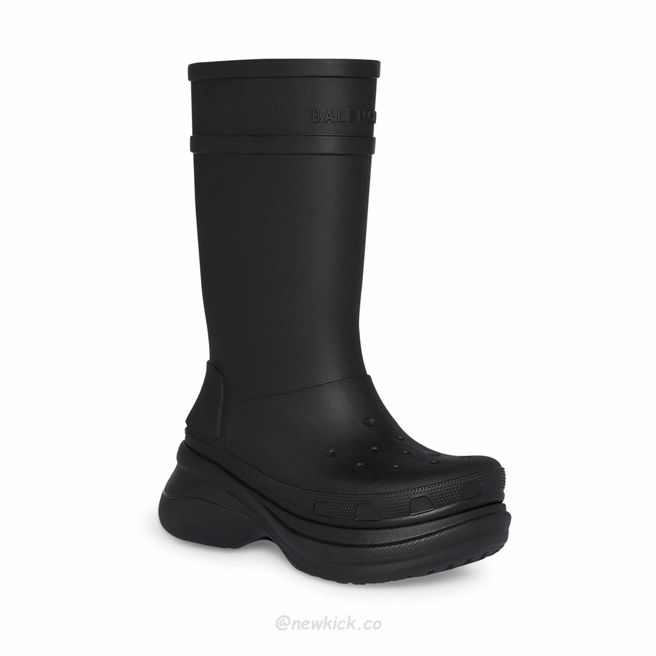 Balenciaga X Crocs Boot Black White Green Bright Pink Beige Rubber 677388w1s8e1000 (30) - www.newkick.vip
