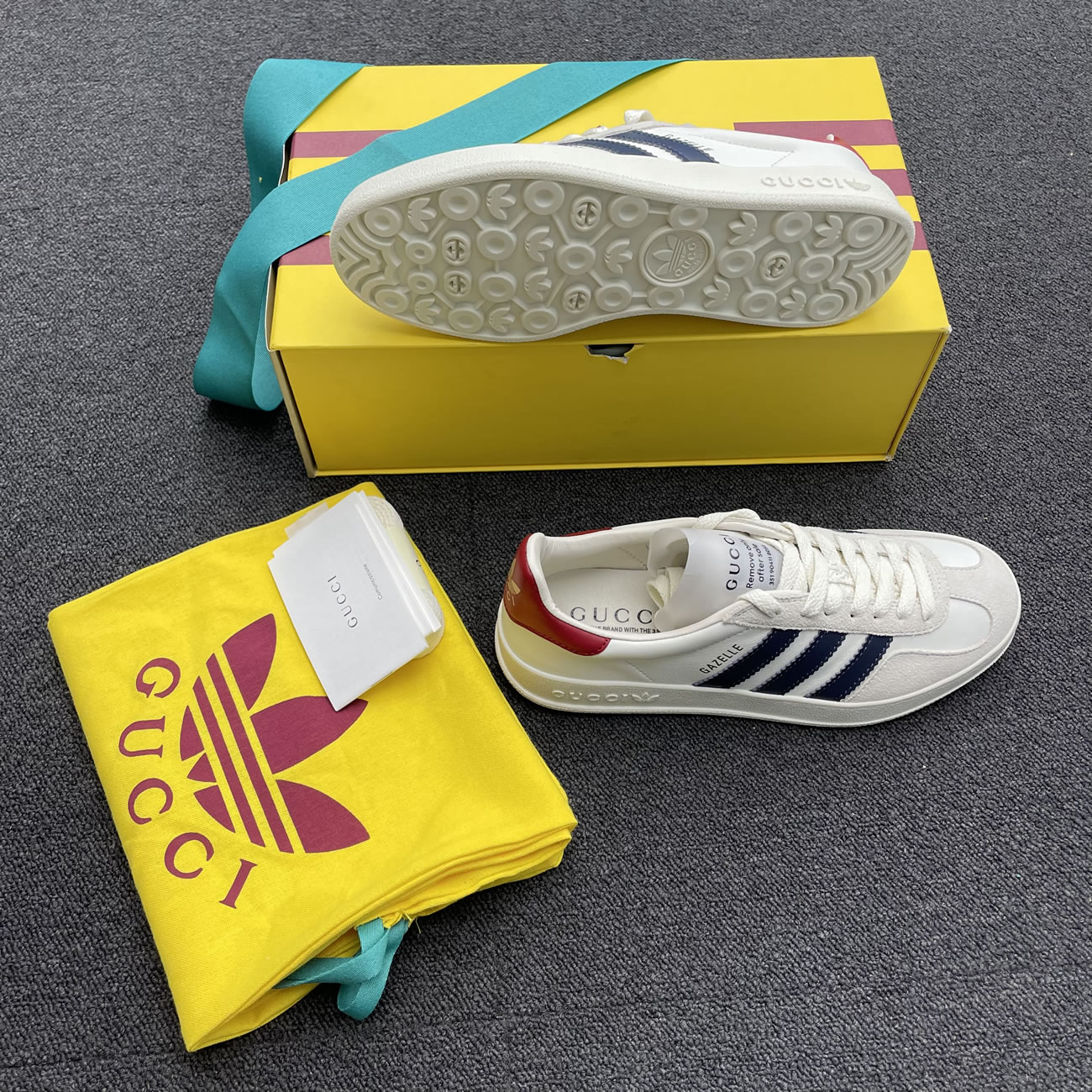Adidas X Gucci Gazelle White 707847utt109060 (7) - www.newkick.vip