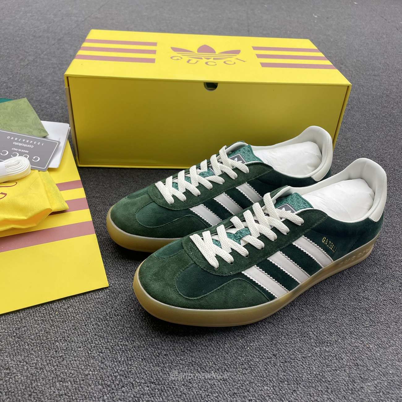 Adidas Gazelle Collegiate Green White Gum 707861utt109060 (2) - www.newkick.vip