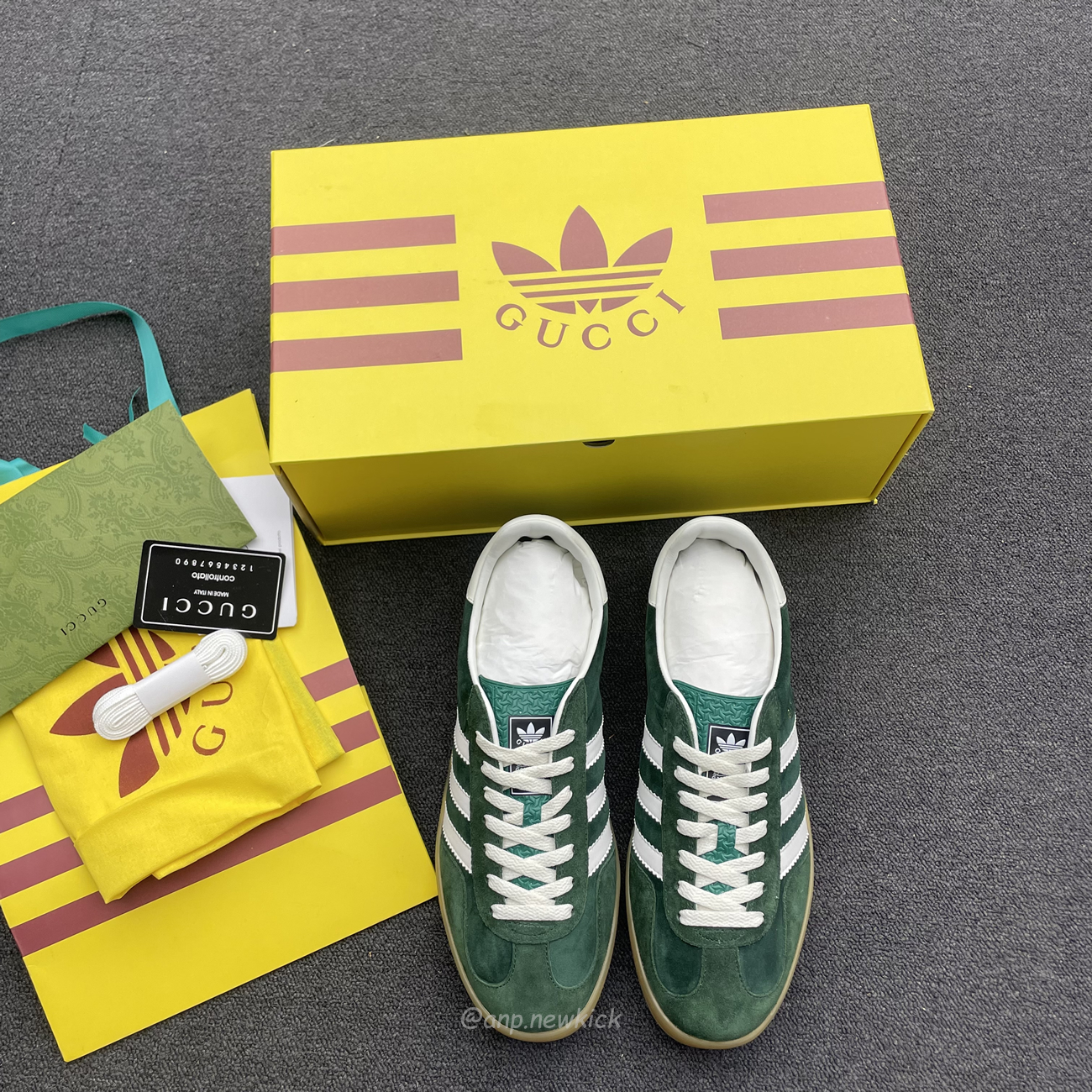 Adidas Gazelle Collegiate Green White Gum 707861utt109060 (7) - www.newkick.vip