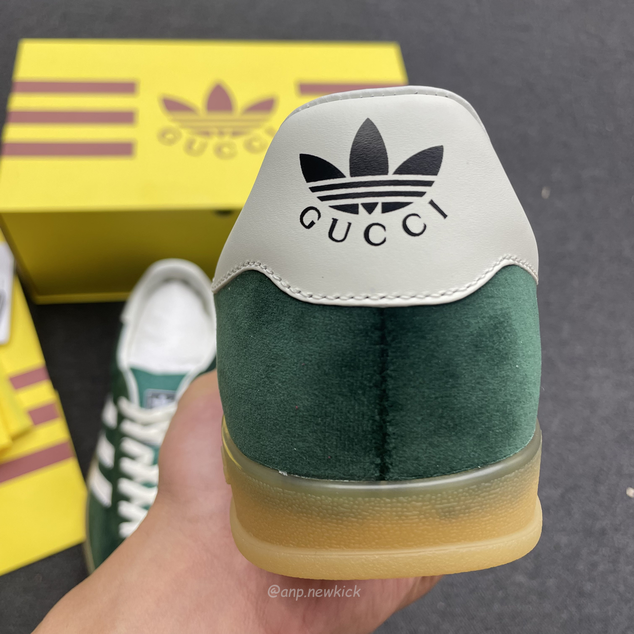 Adidas Gazelle Collegiate Green White Gum 707861utt109060 (8) - www.newkick.vip