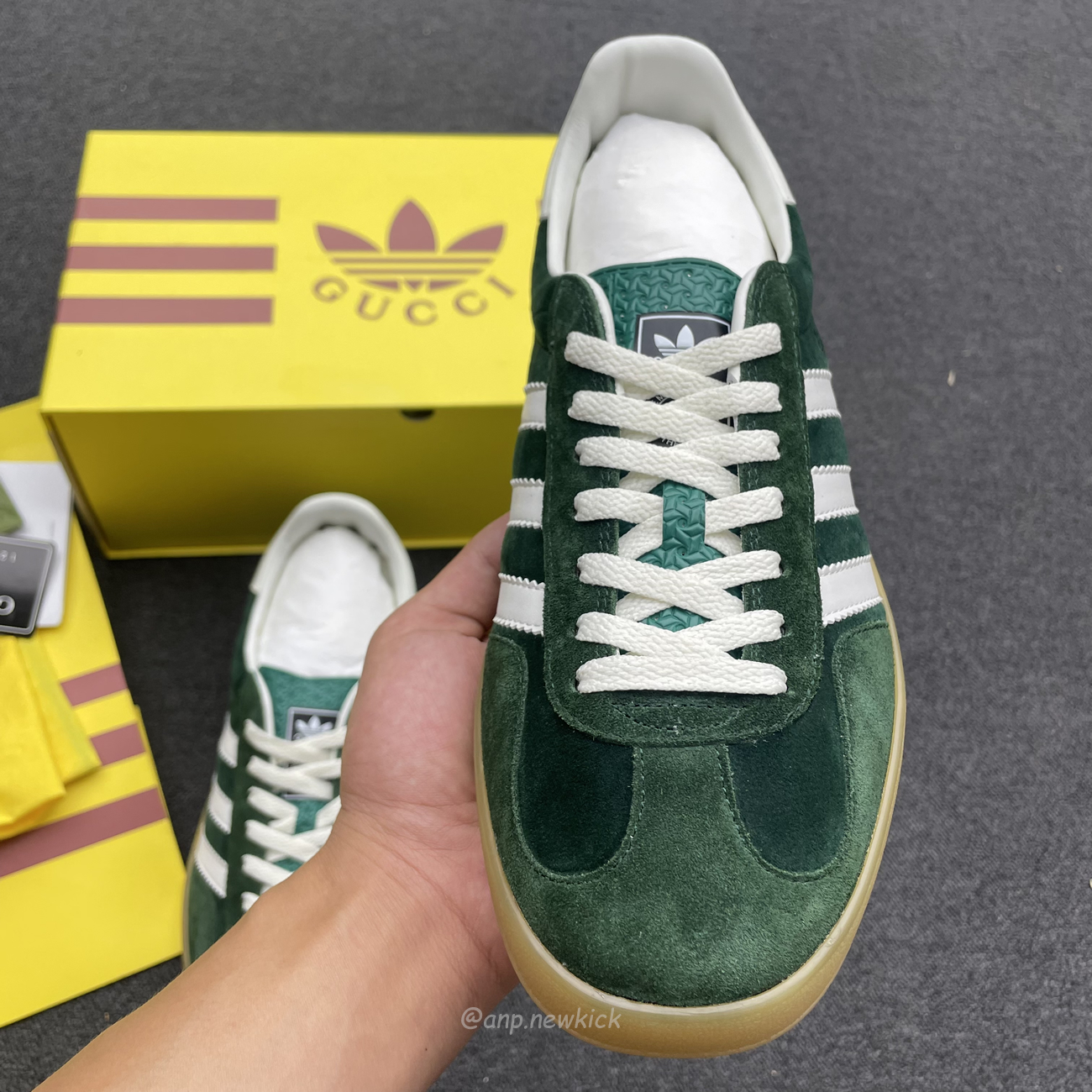 Adidas Gazelle Collegiate Green White Gum 707861utt109060 (9) - www.newkick.vip