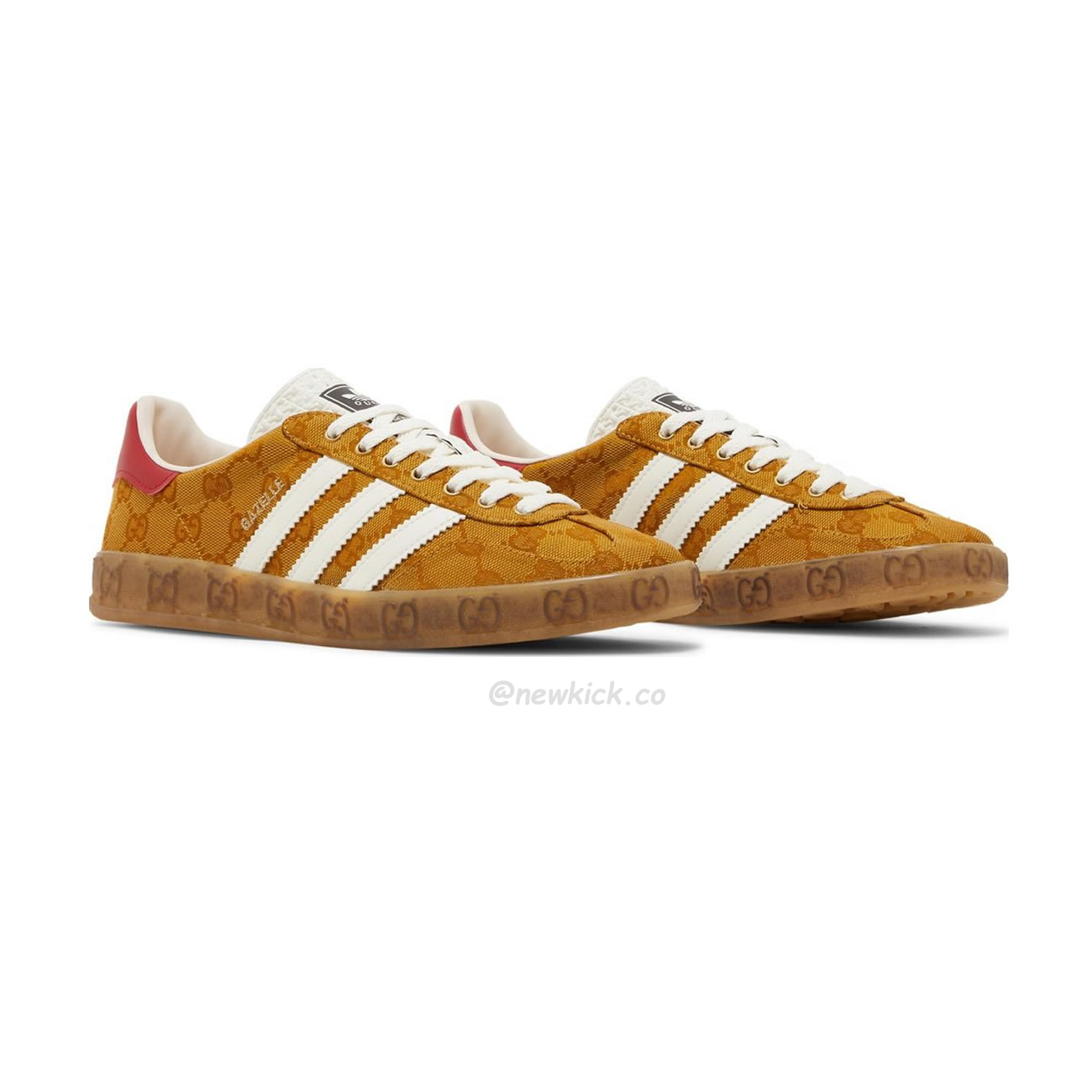 Adidas Gazelle Gucci Original Gg Beige Brown 707868 Uwv20 7162 (5) - www.newkick.vip