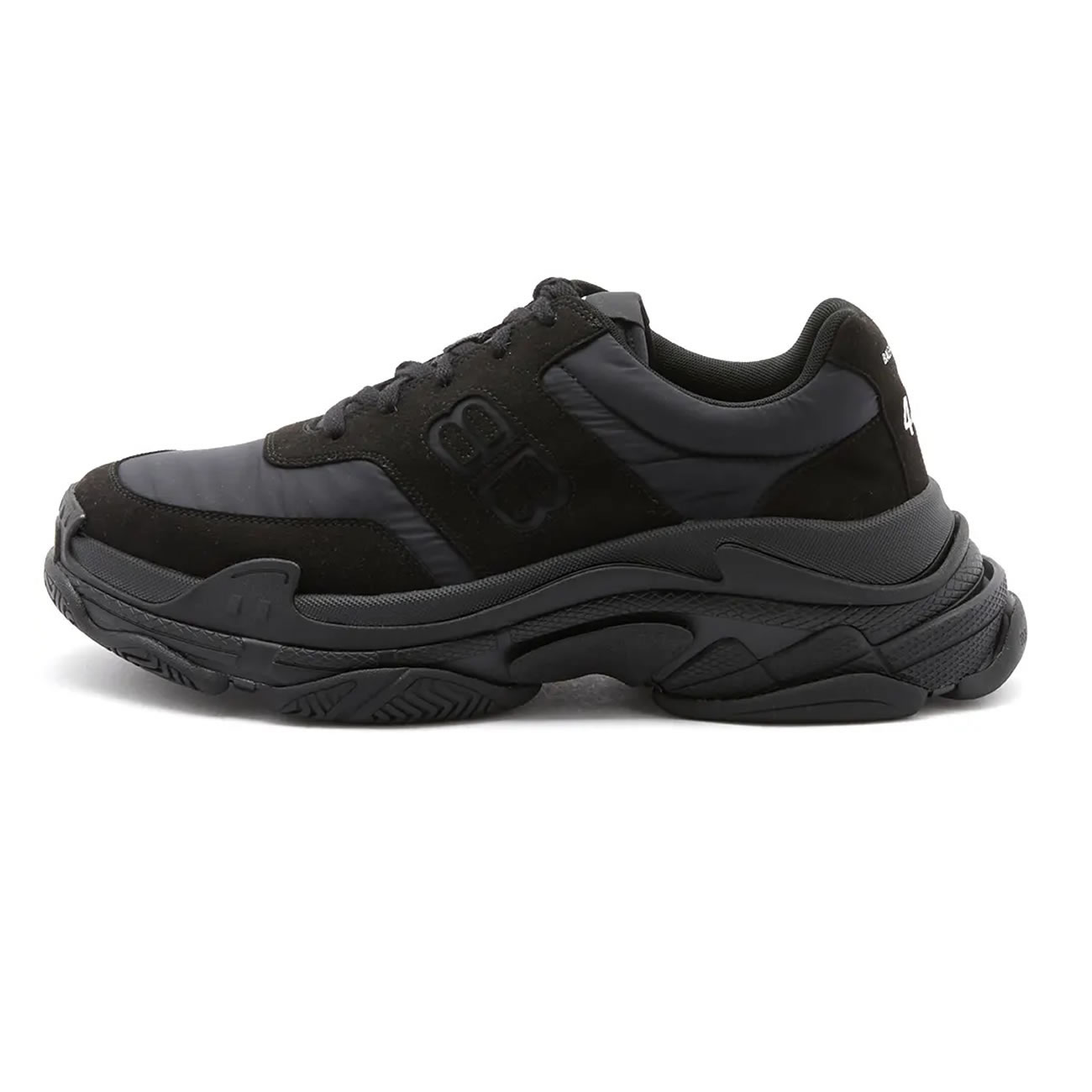 Balenciaga Triple S Nylon Black Bule 710157 W3cu1 1000 (1) - www.newkick.vip