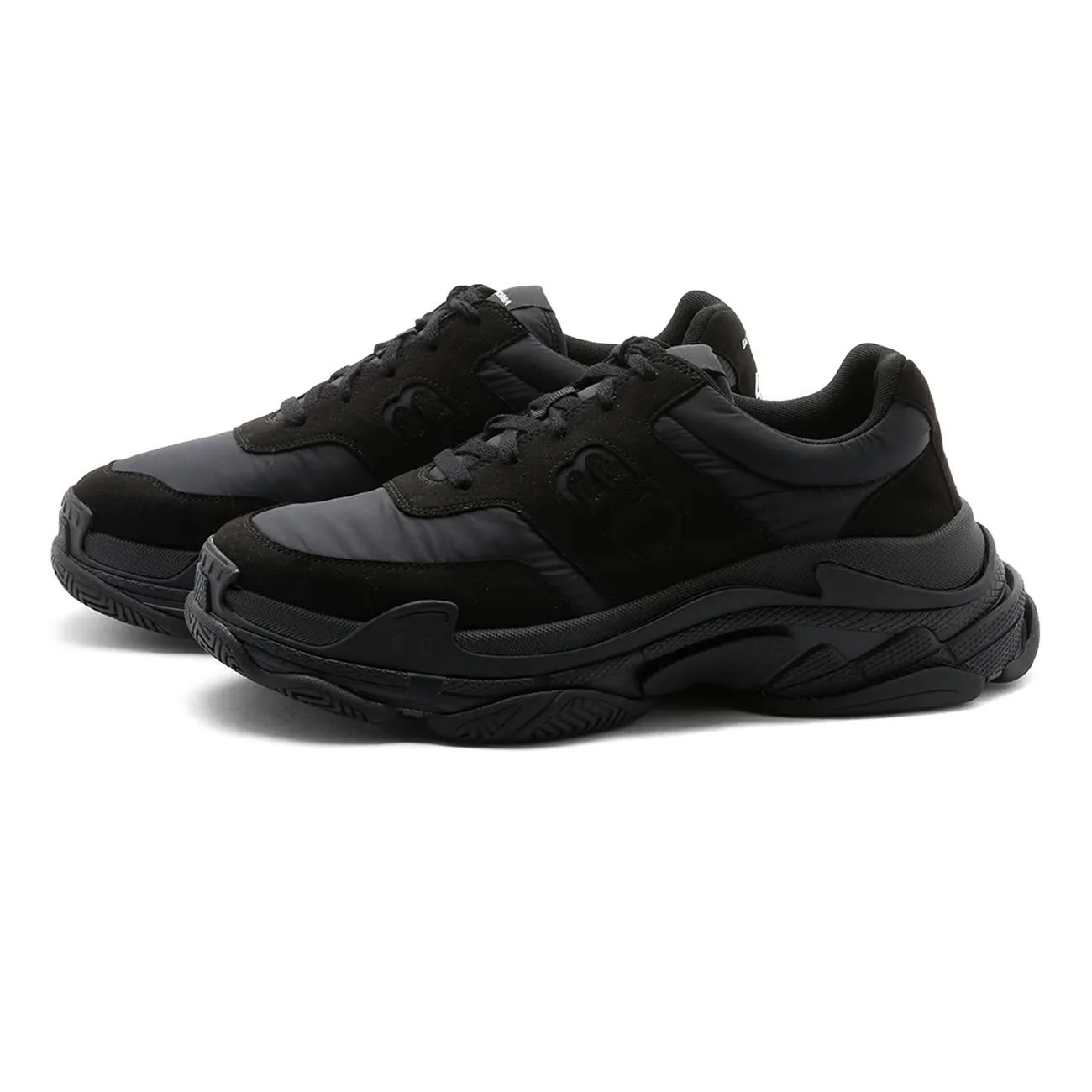 Balenciaga Triple S Nylon Black Bule 710157 W3cu1 1000 (6) - www.newkick.vip