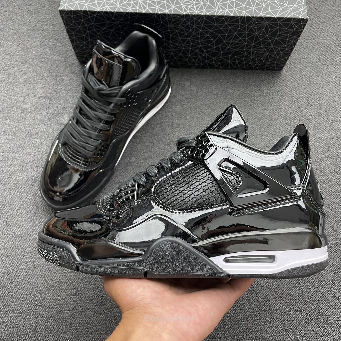 Air Jordan 4 Retro 11lab4 Black 719864 010 (10) - www.newkick.vip